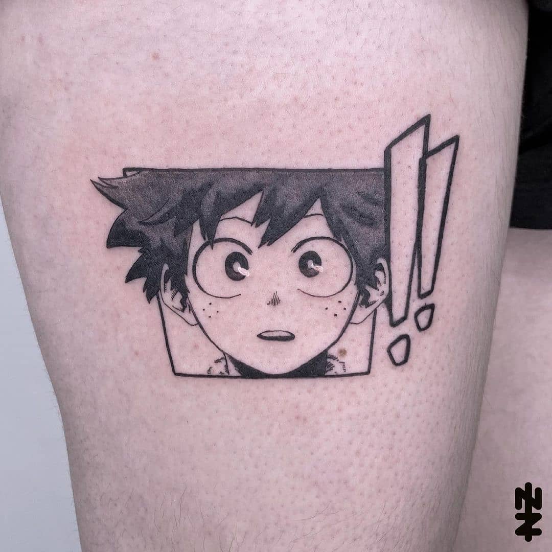 Izuku Midoriya Tatuaje de My Hero Academia
