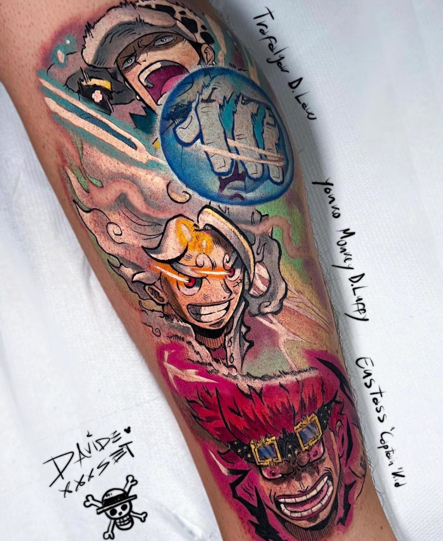 Tatuaje de anime One Piece