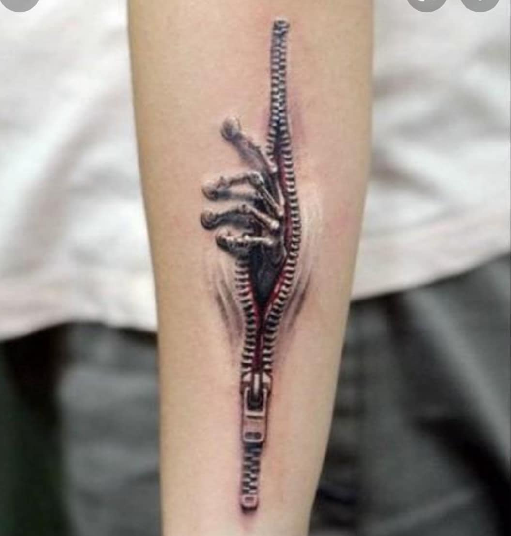 Tatuaje Imagen Aterrador Impresión