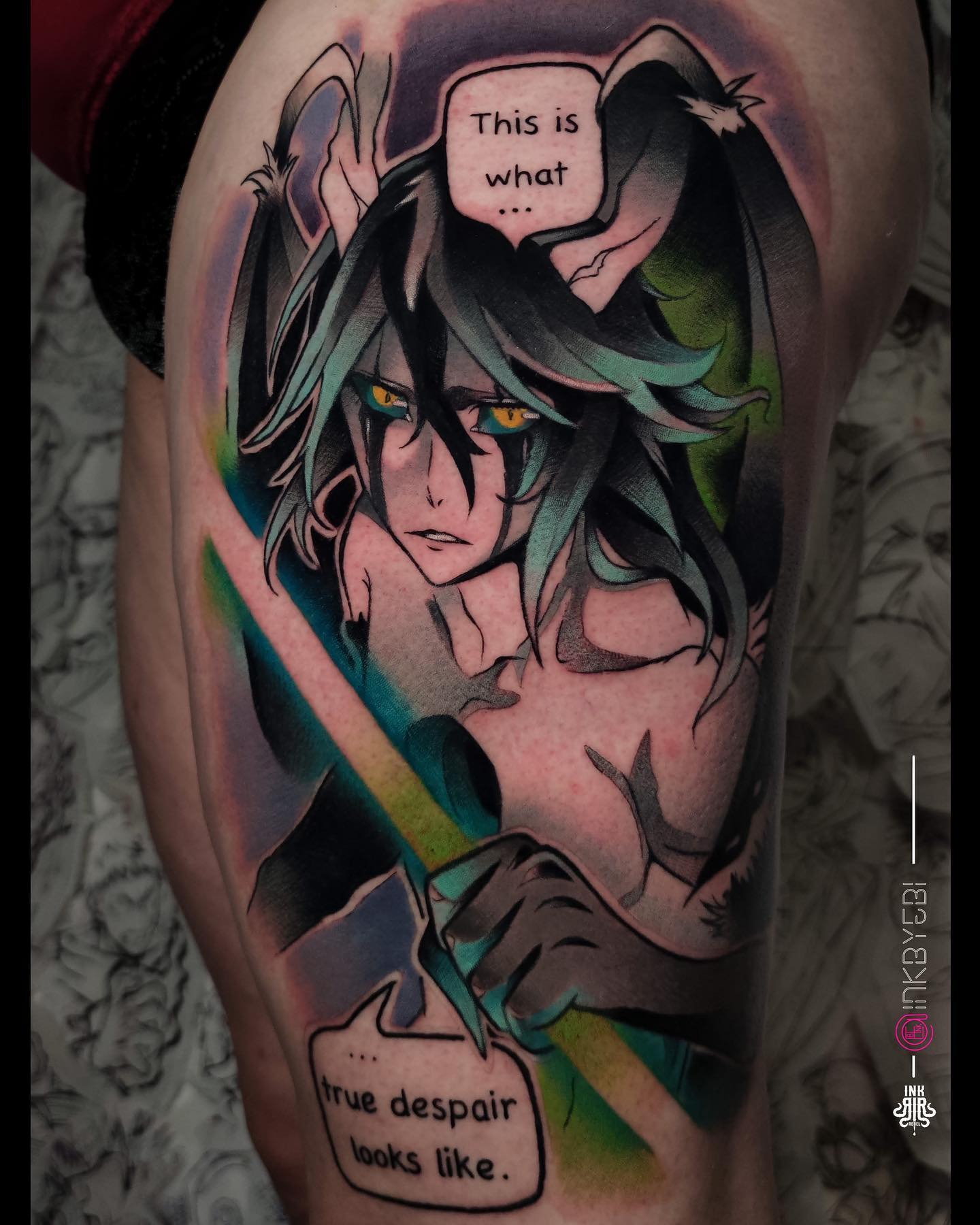 Ulquiura todas las formas tatuaje de anime