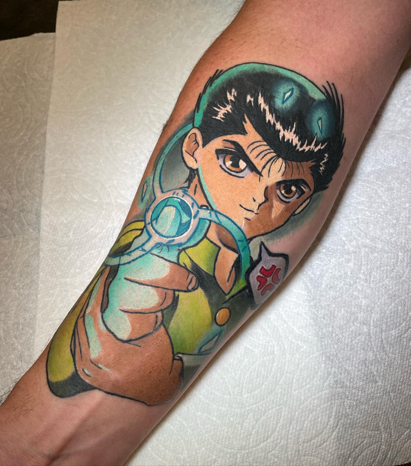 Yusuke Yuyu Hakusho Tatuaje del Anime