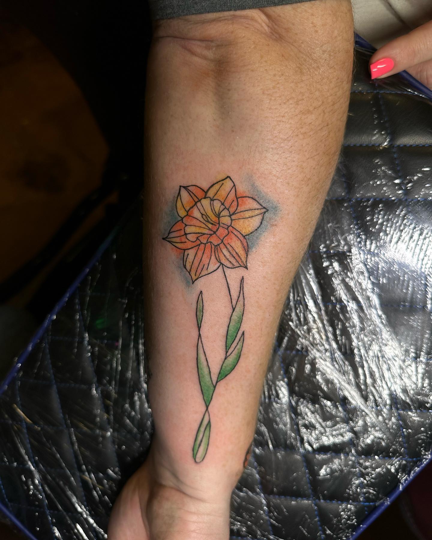 Impresión de Tatuaje de Narciso Simple