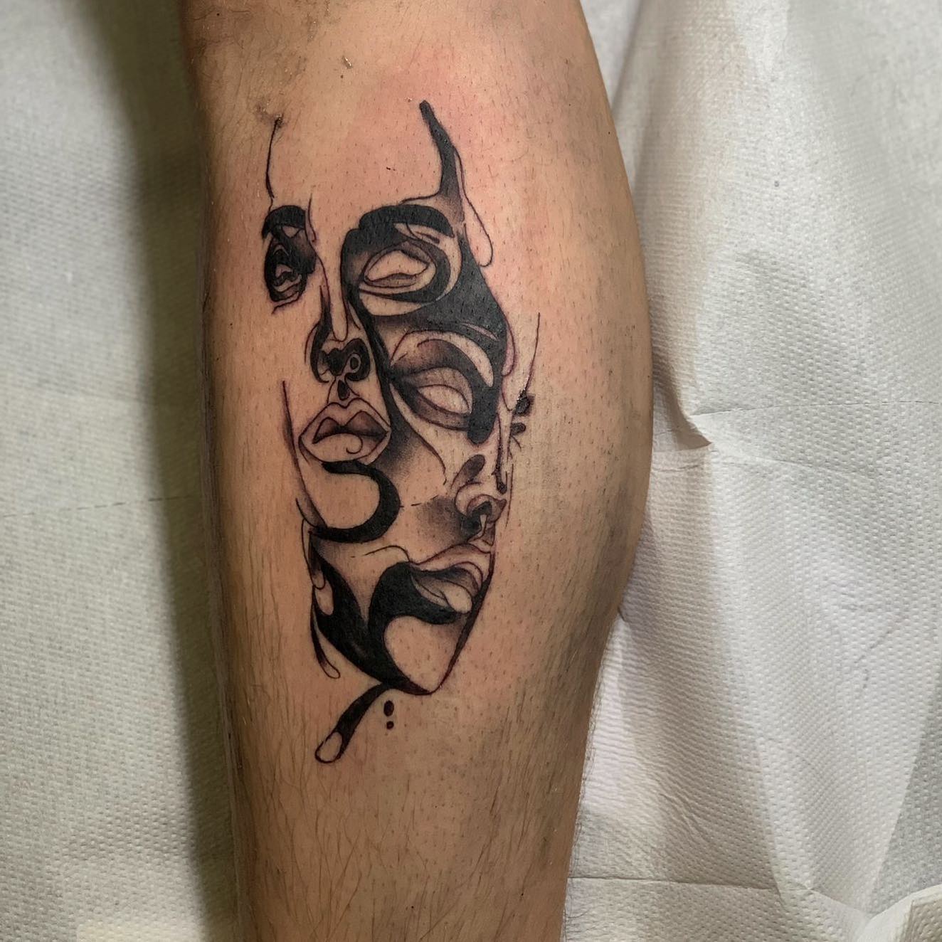 Máscara Becerro Tatuaje