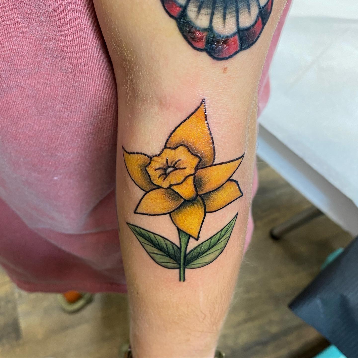 Tatuaje de impresión de Narciso Amarillo