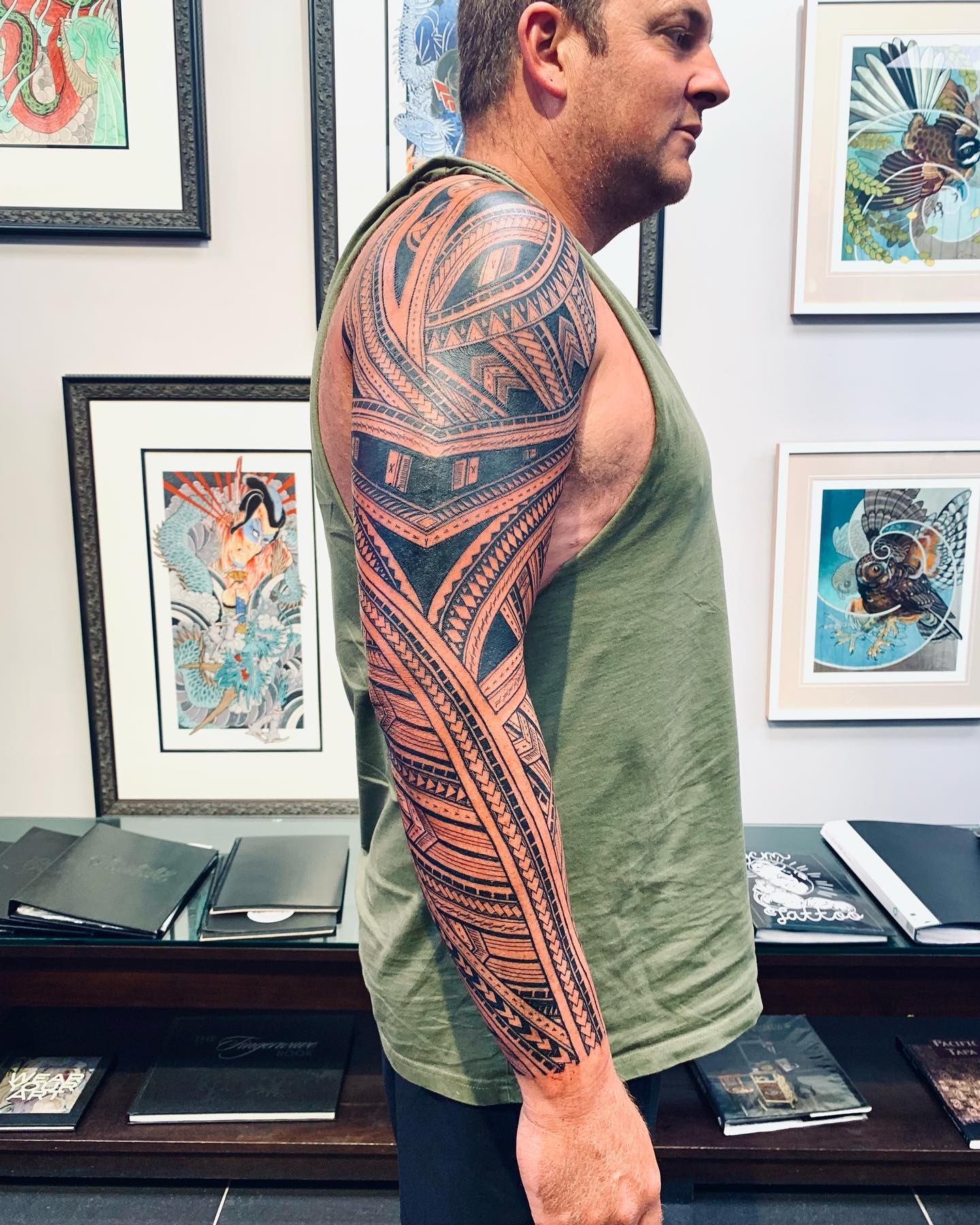 Tatuaje de manga samoano