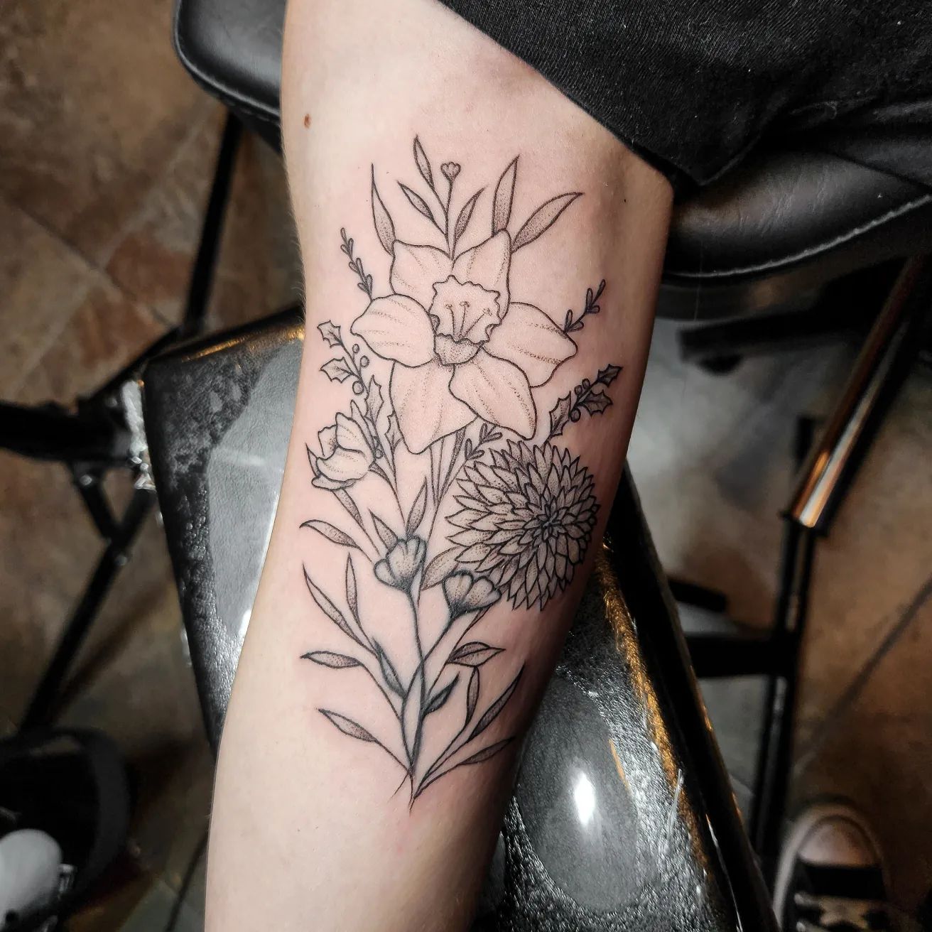 Tatuaje de Narciso de Tinta Negra