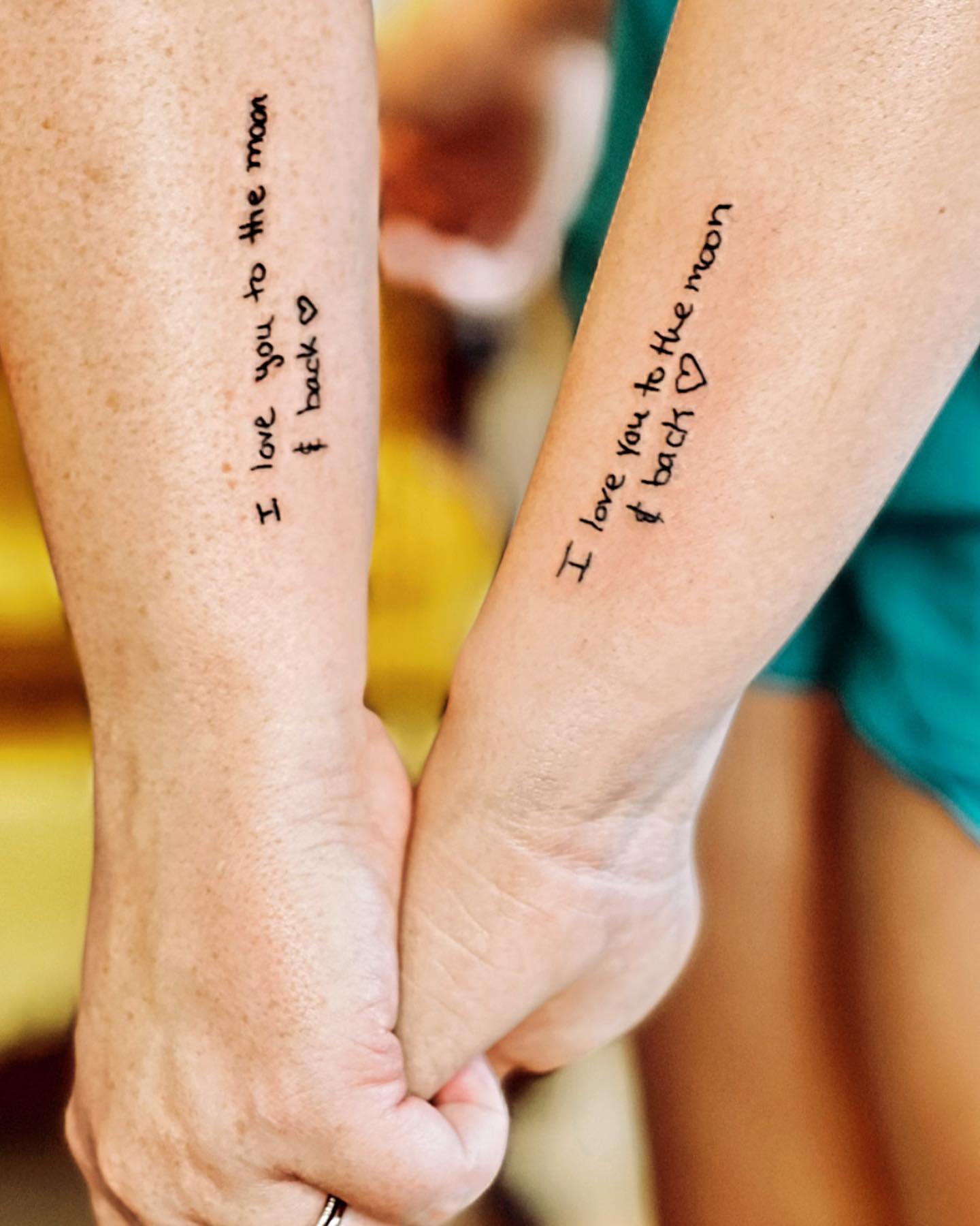 Tatuajes de pareja con citas de amor