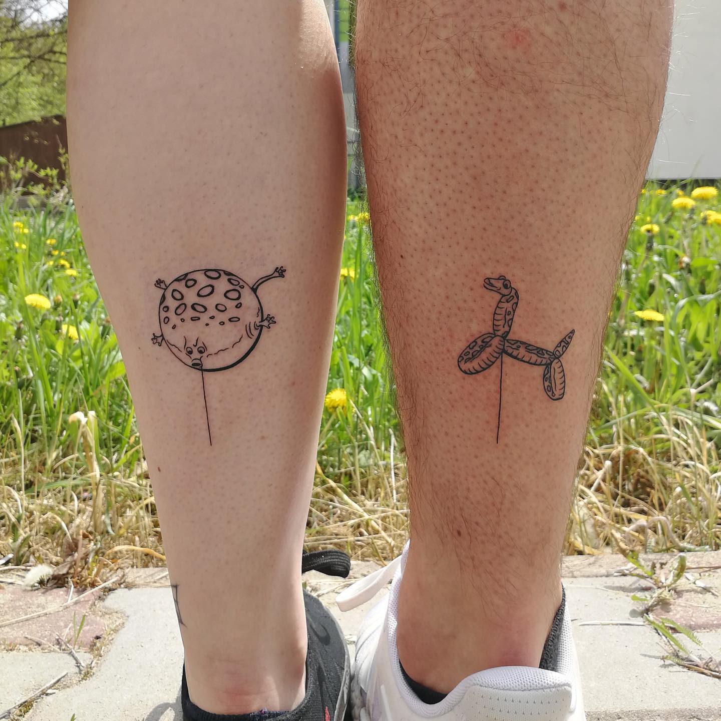 Tatuajes de pierna a juego