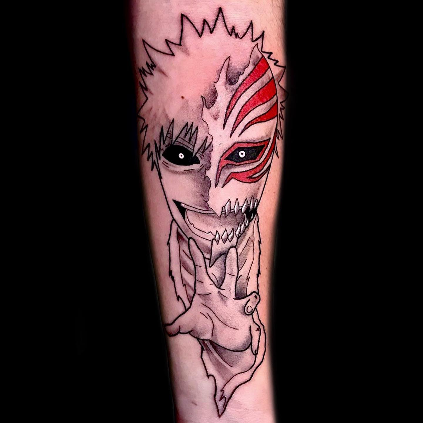 Forma hueca de Ichigo, tatuaje de anime Bleach