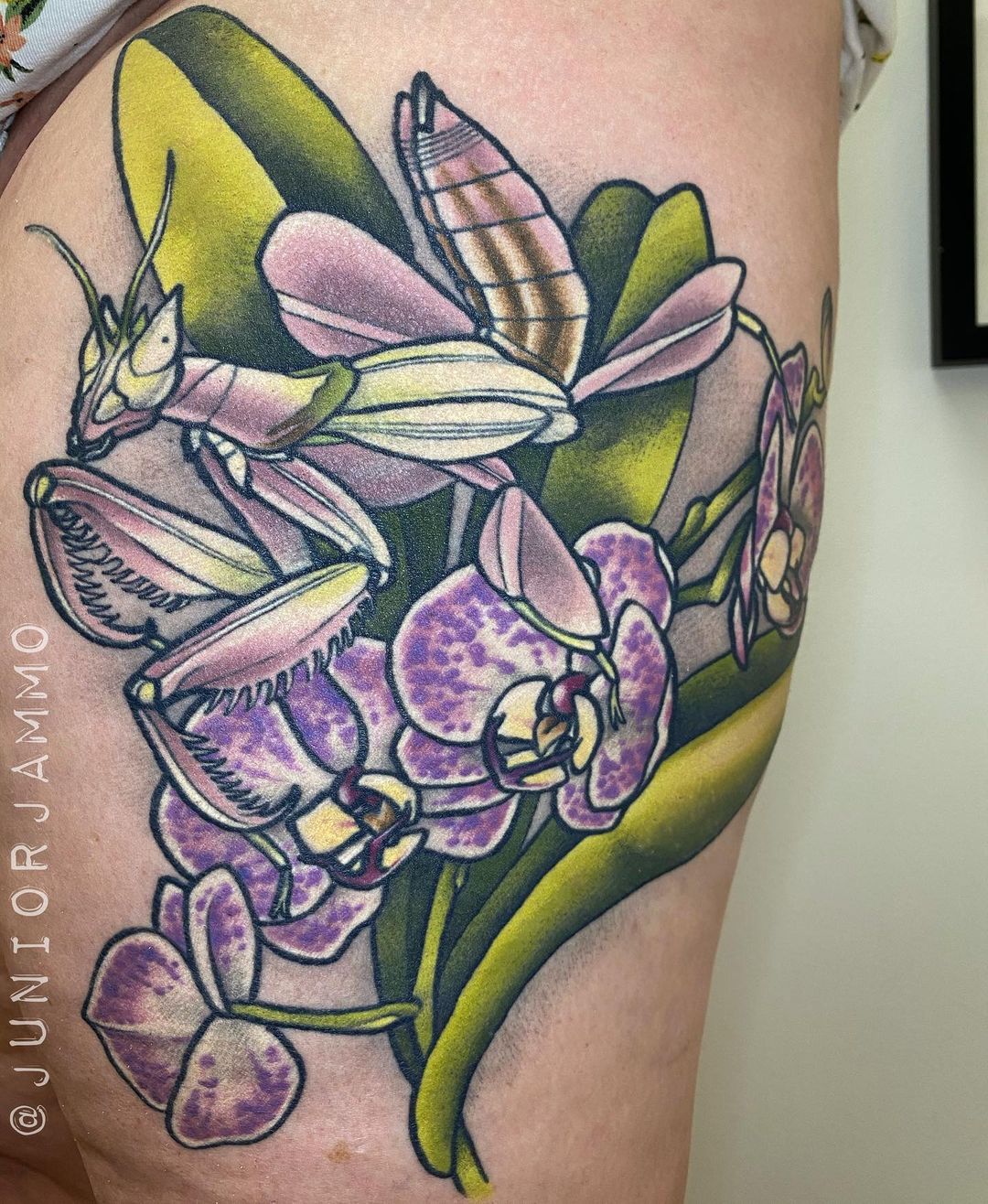Tatuajes de orquídea morada