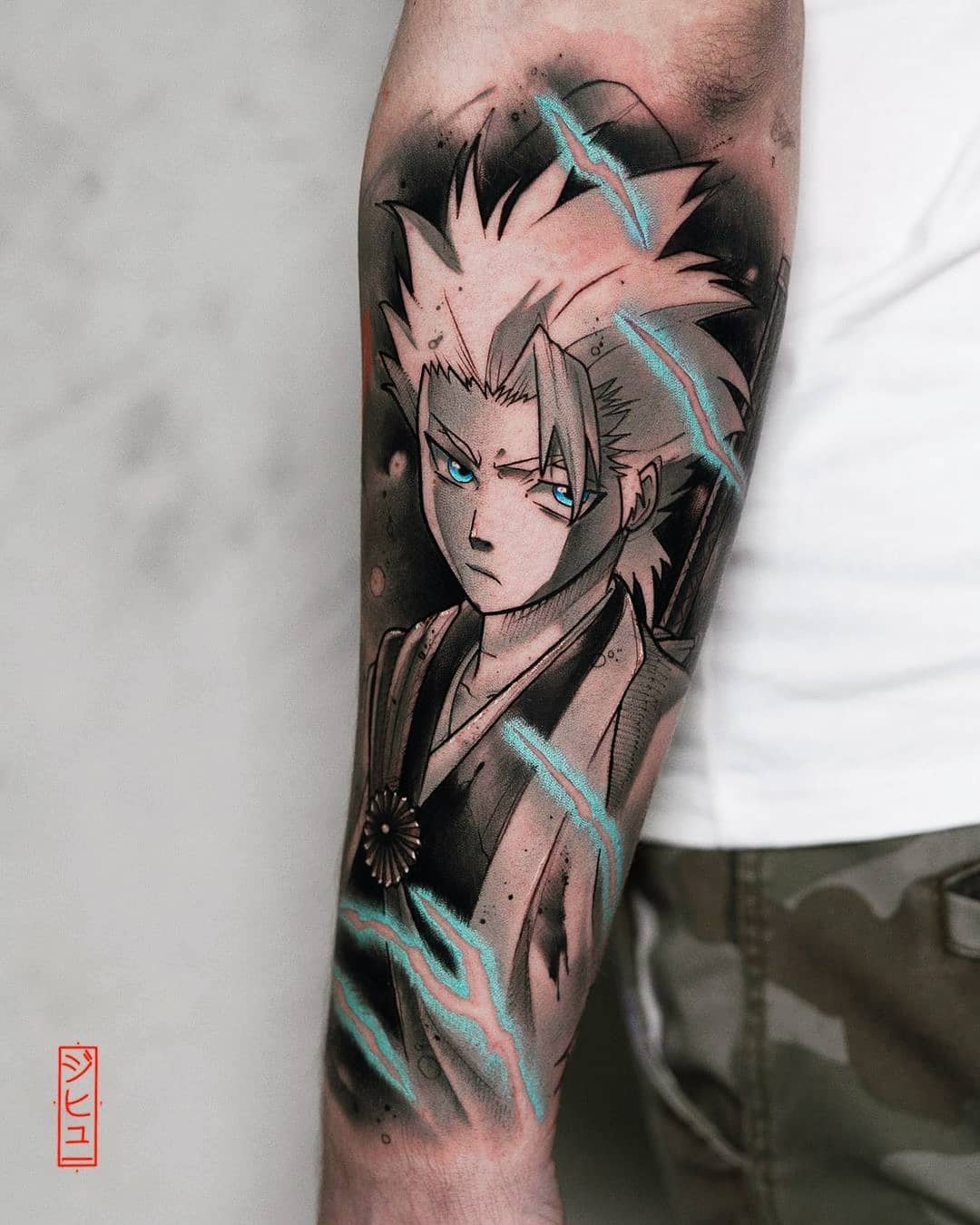 Tinta negra, Ichigo en forma de Hollow, tatuaje.