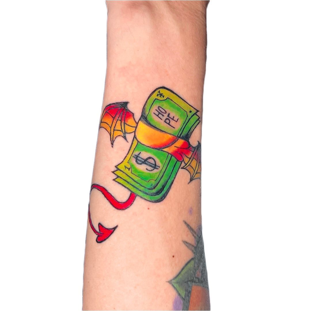 Dinero Verde Tatuaje