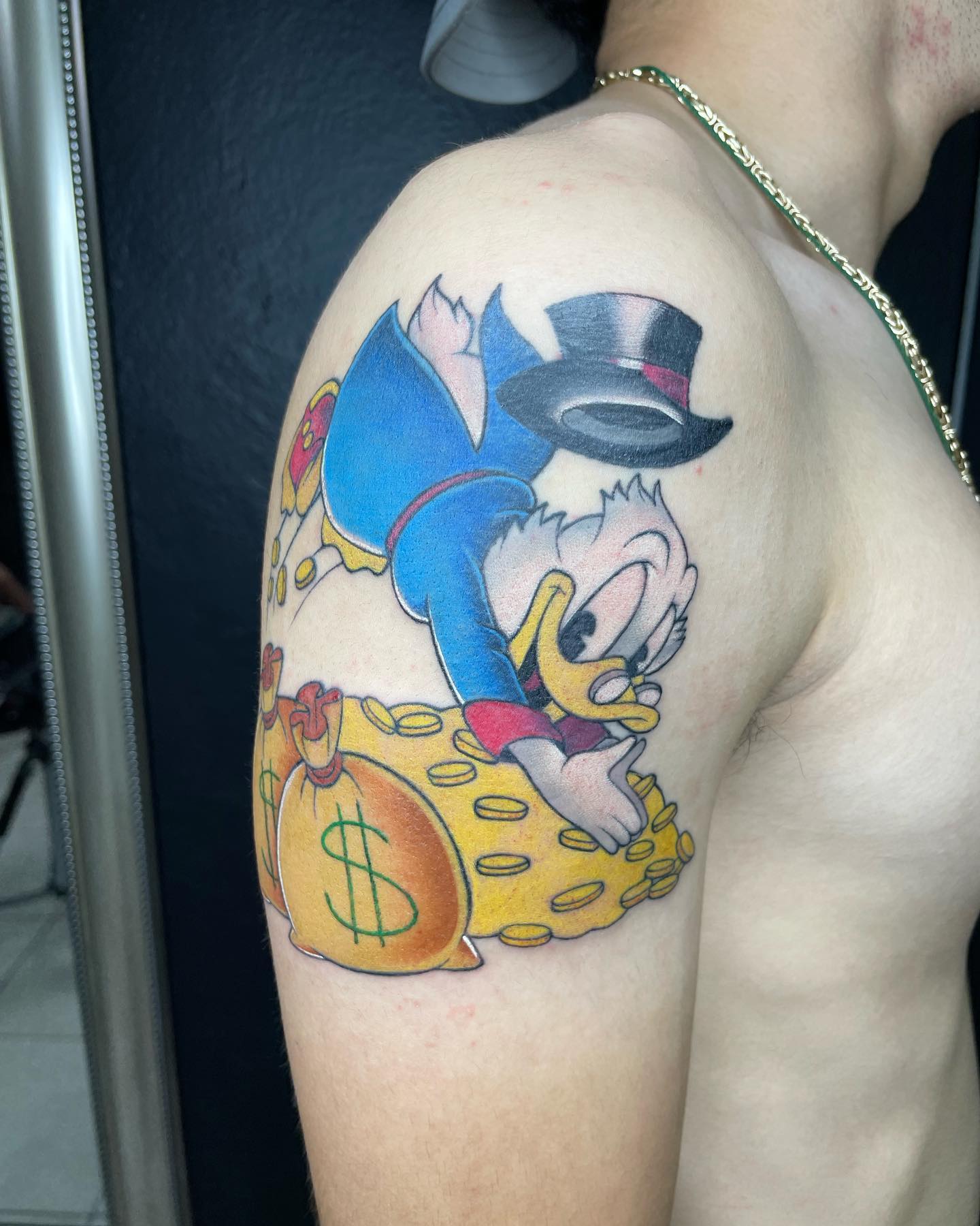 Donald Duck Dinero Tatuaje