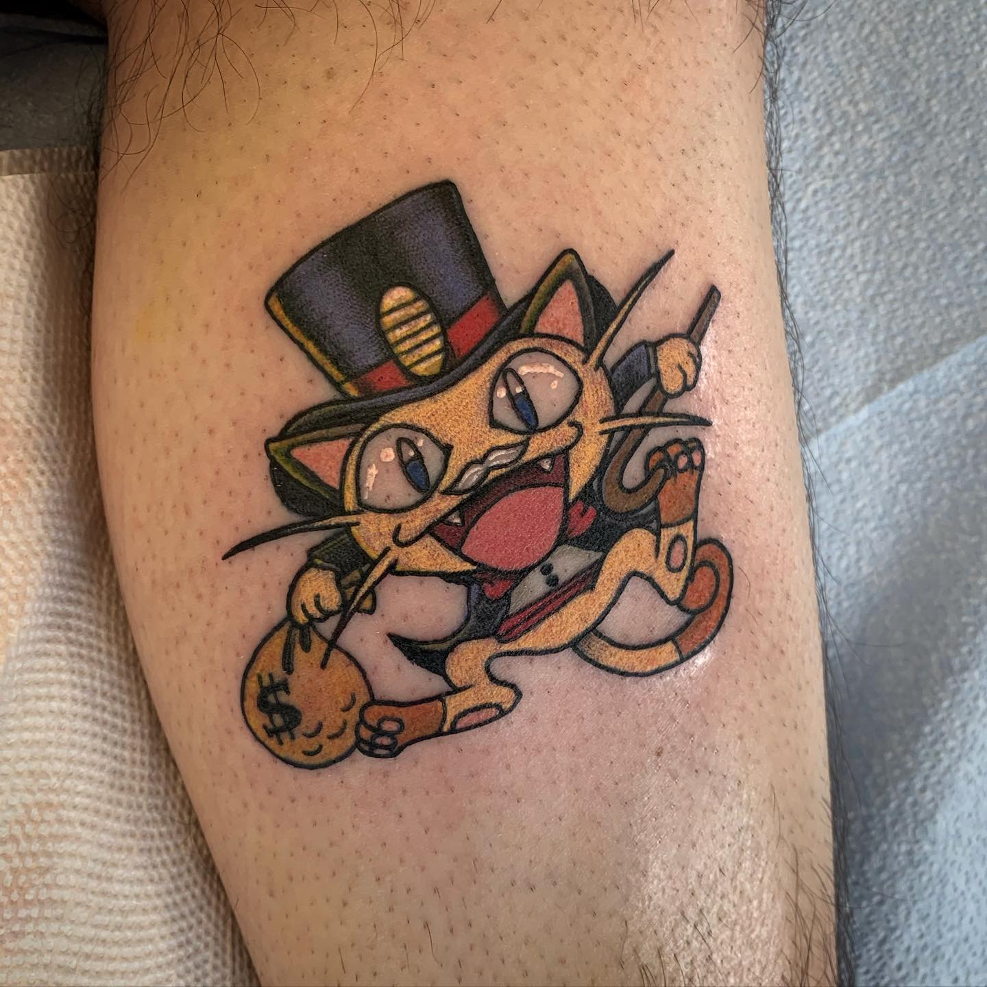 Pokemon Dinero Tatuaje