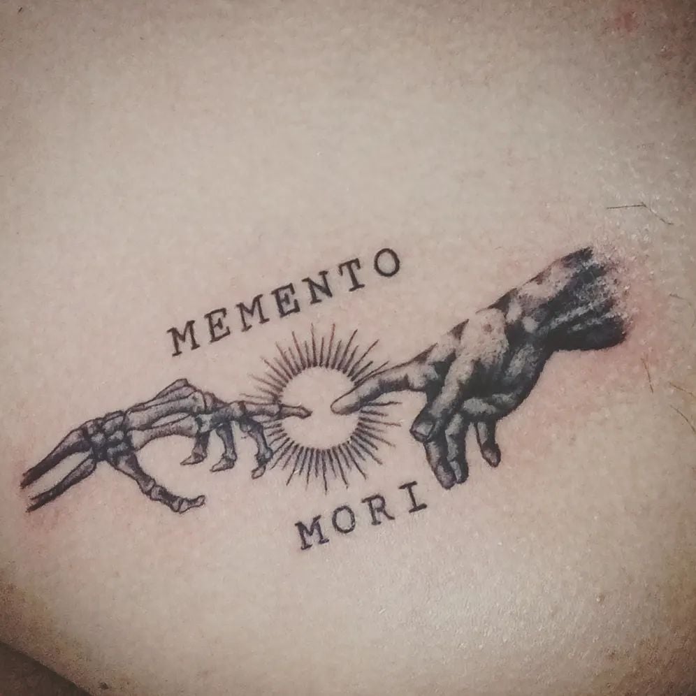 Diseño de tatuaje Memento Mori
