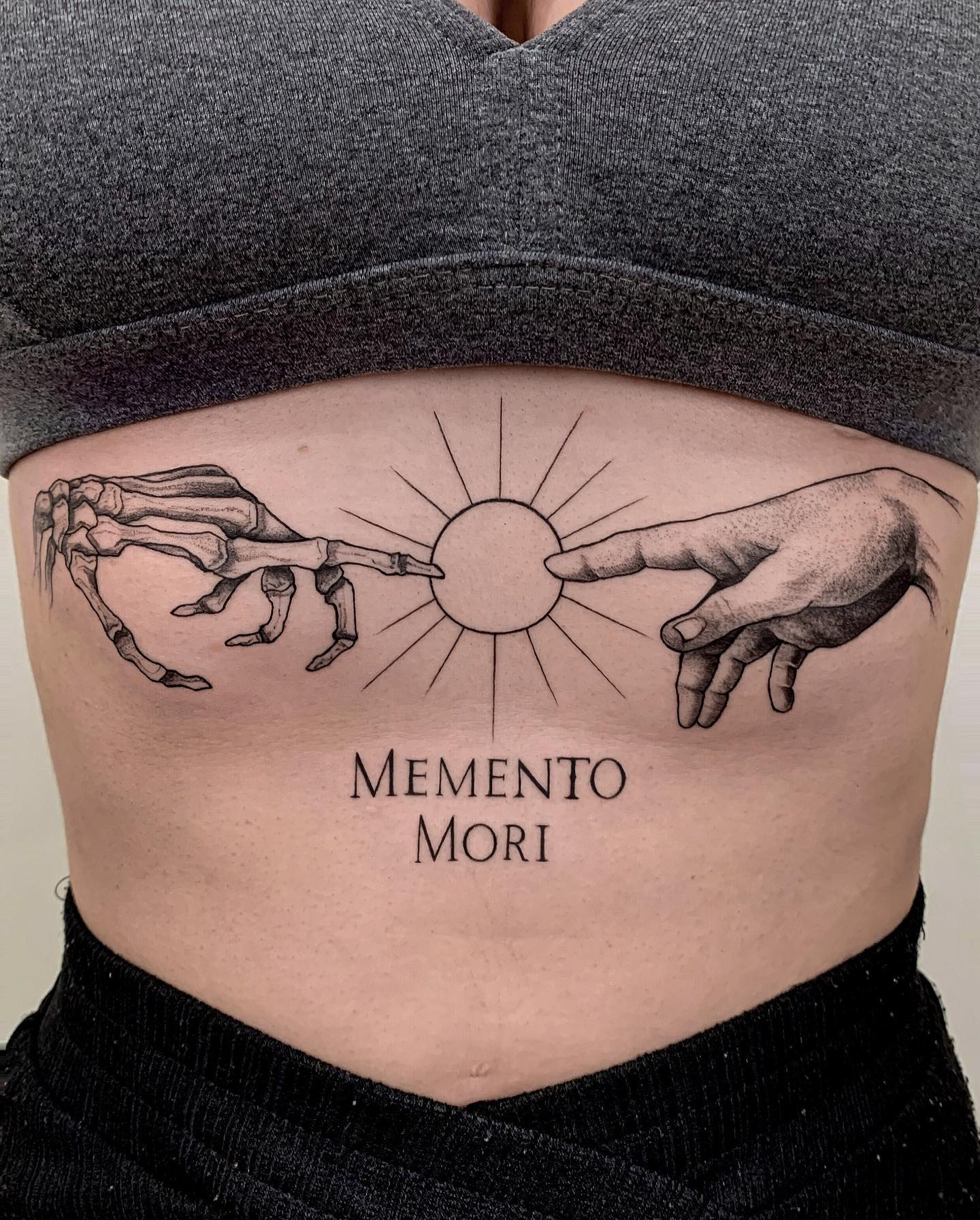 Estómago Tatuaje de Memento Mori
