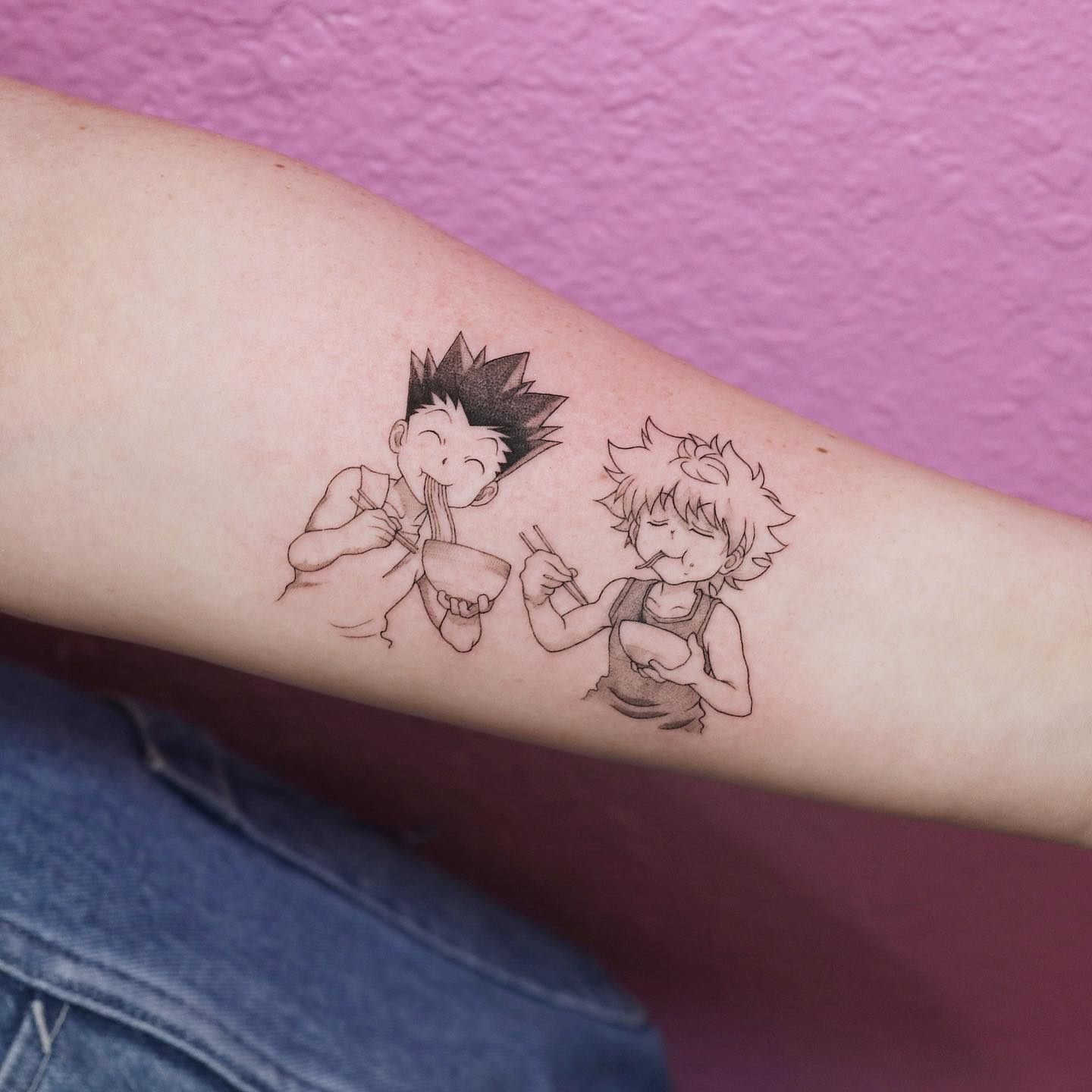 Tatuaje del dúo Gon y Killua