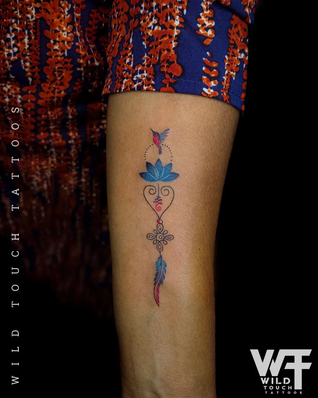 Tatuaje Unalome Ornamental