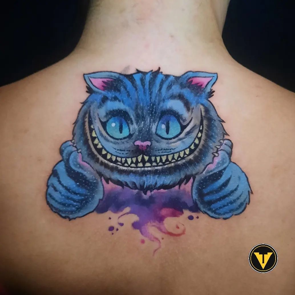 Cubrir Tatuaje con Tapa Azul Brillante