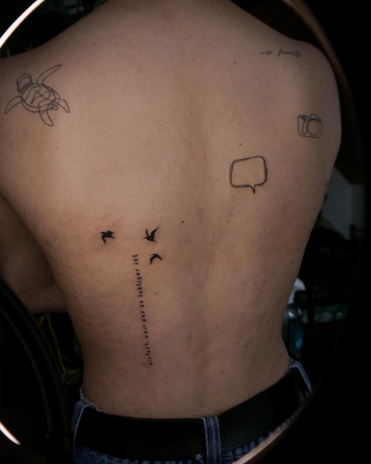 Minimalismo Tatuaje de espalda