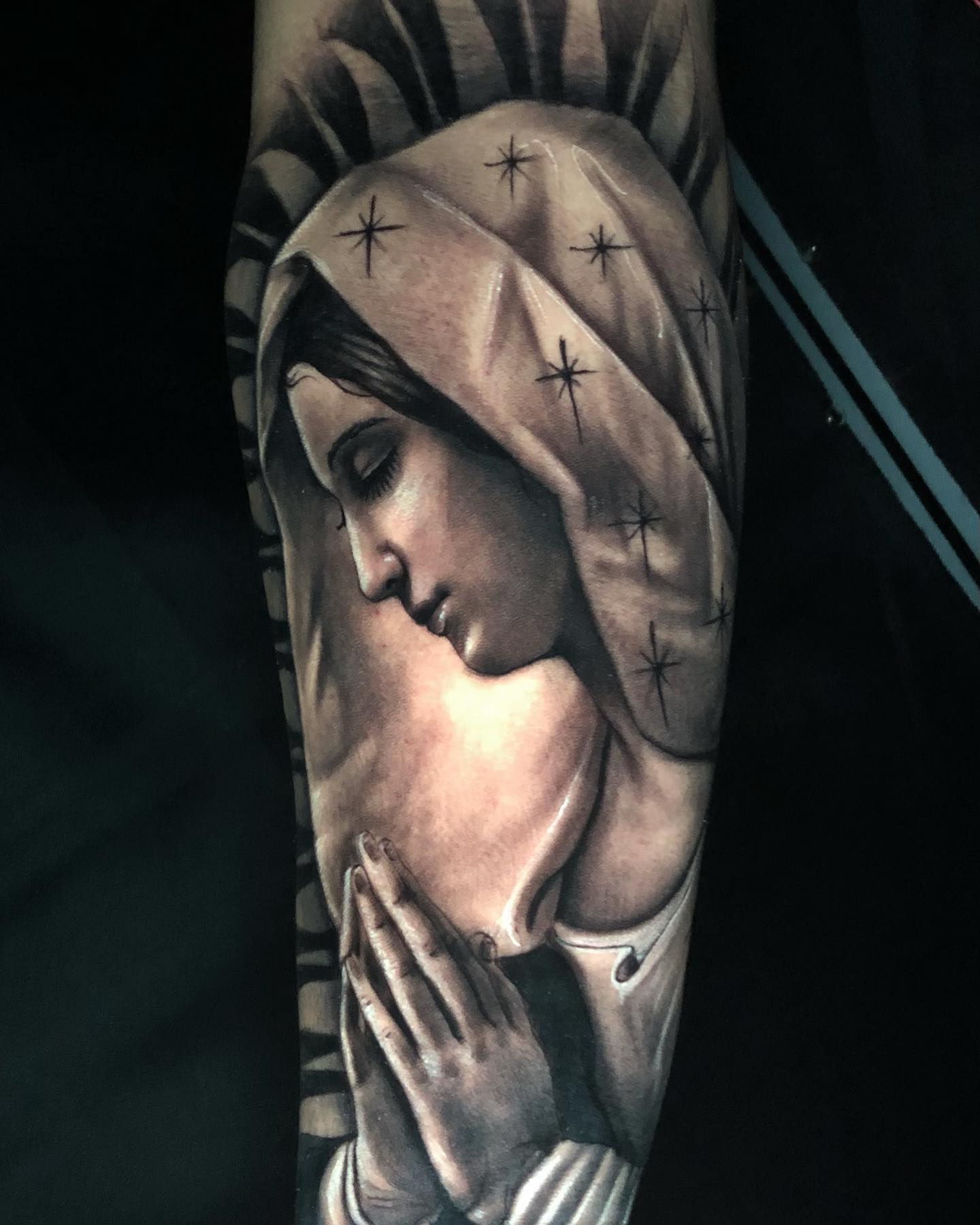 Shady tatuaje de la Virgen de Guadalupe