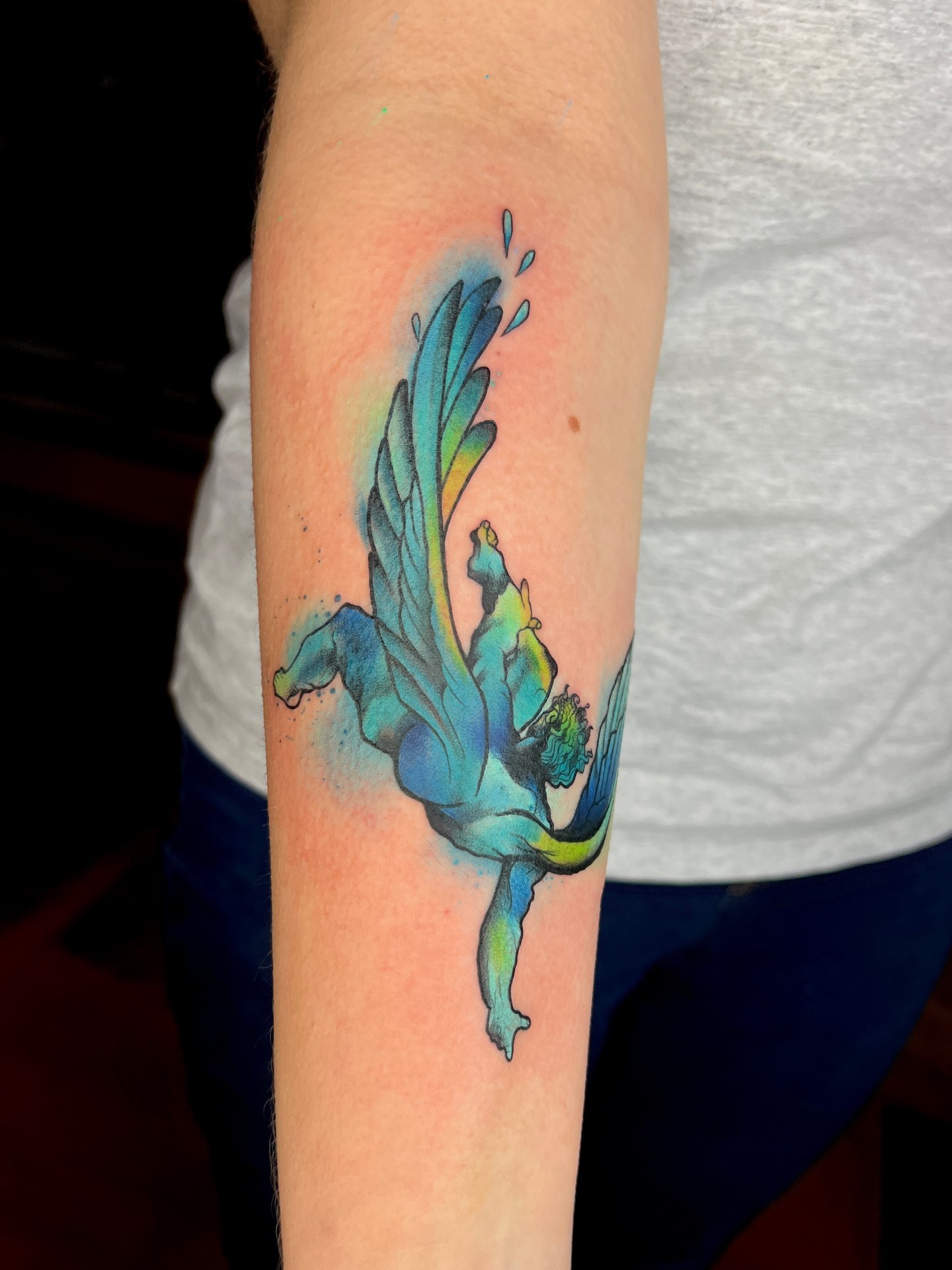 Tatuaje de Ícaro Azul