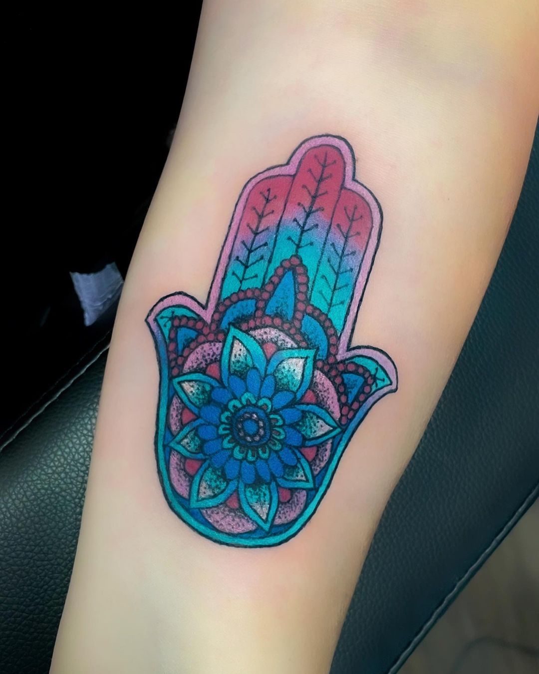 Tatuaje de Jamsa en Azul Brillante