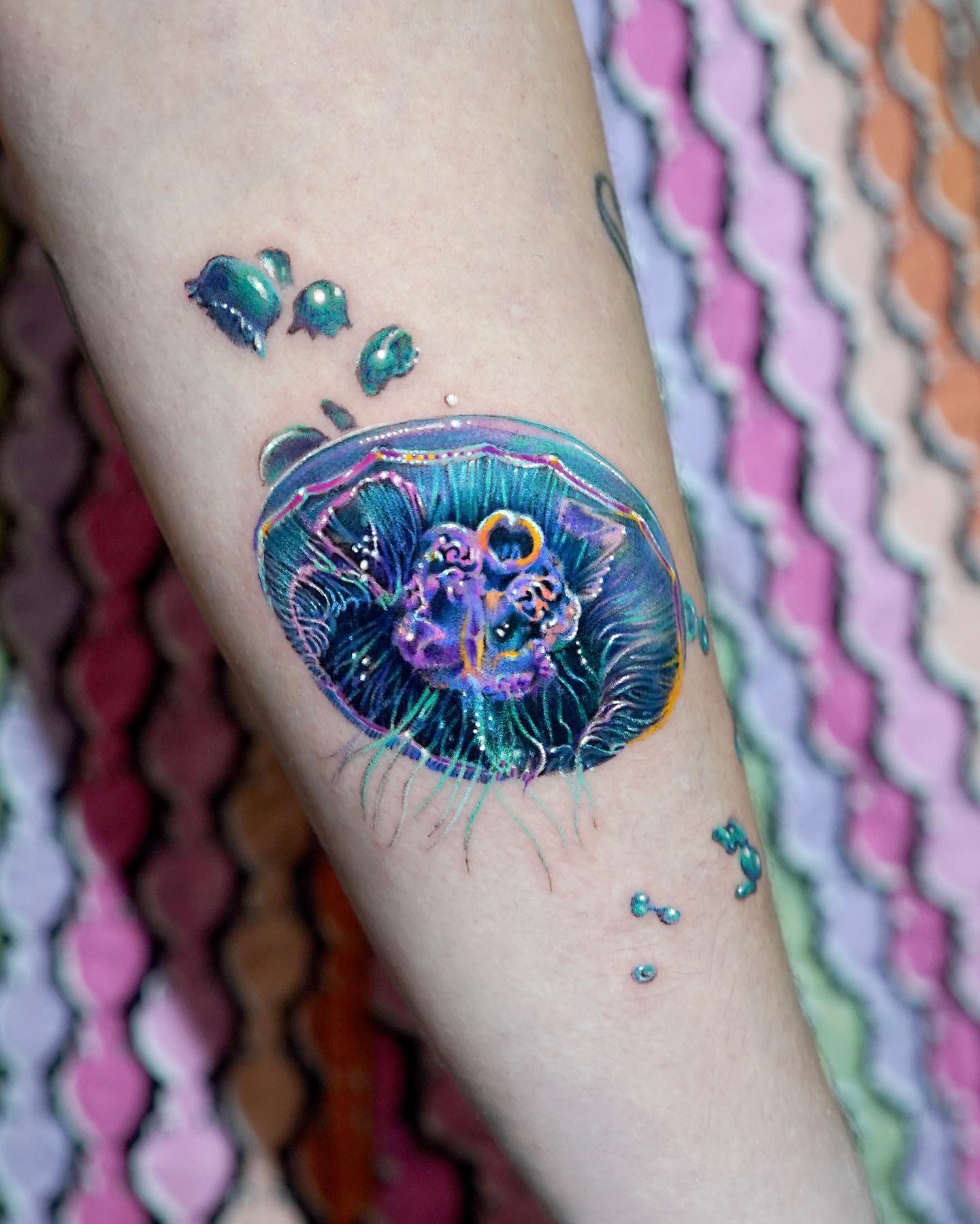 Tatuaje de medusa creativa