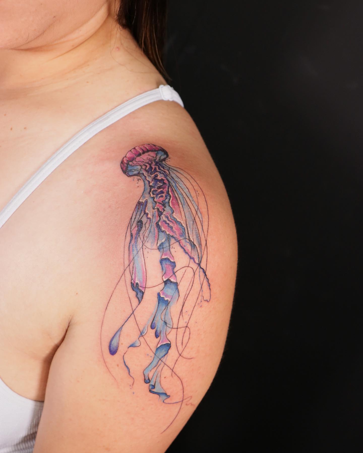 Tatuaje de Medusa en el Hombro