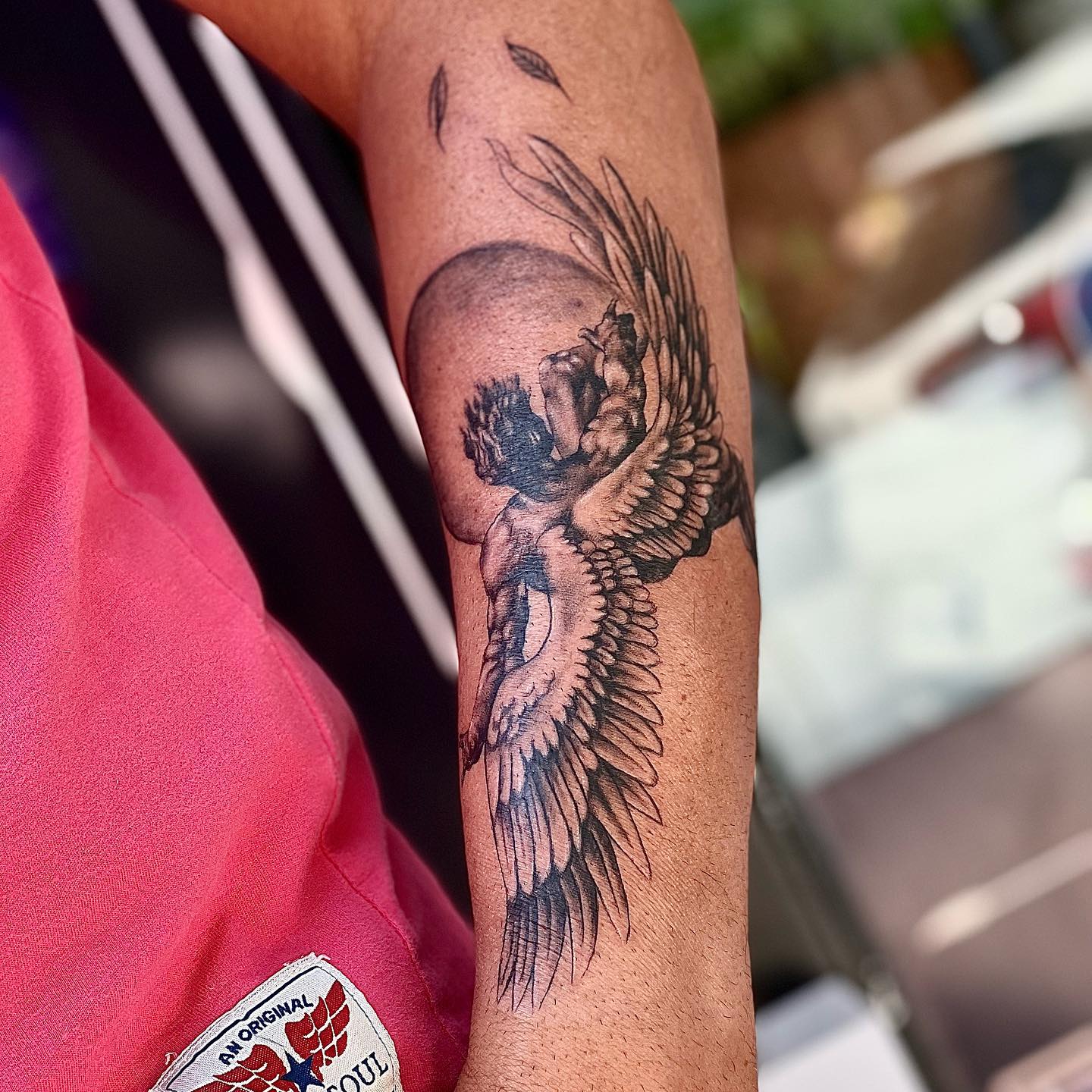 Tatuaje detallado de Ícaro