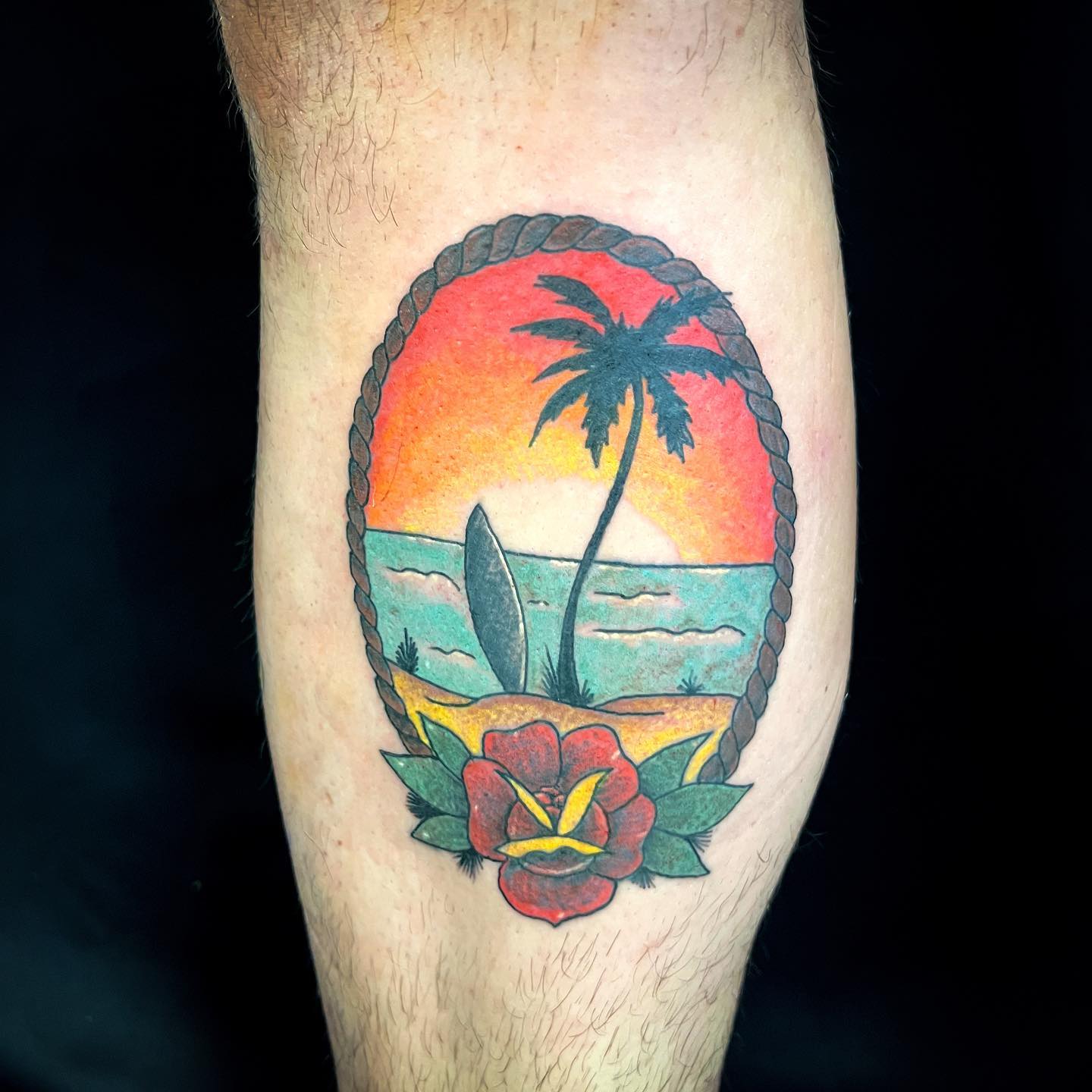 Hawaiiano Tatuaje Tradicional Americano