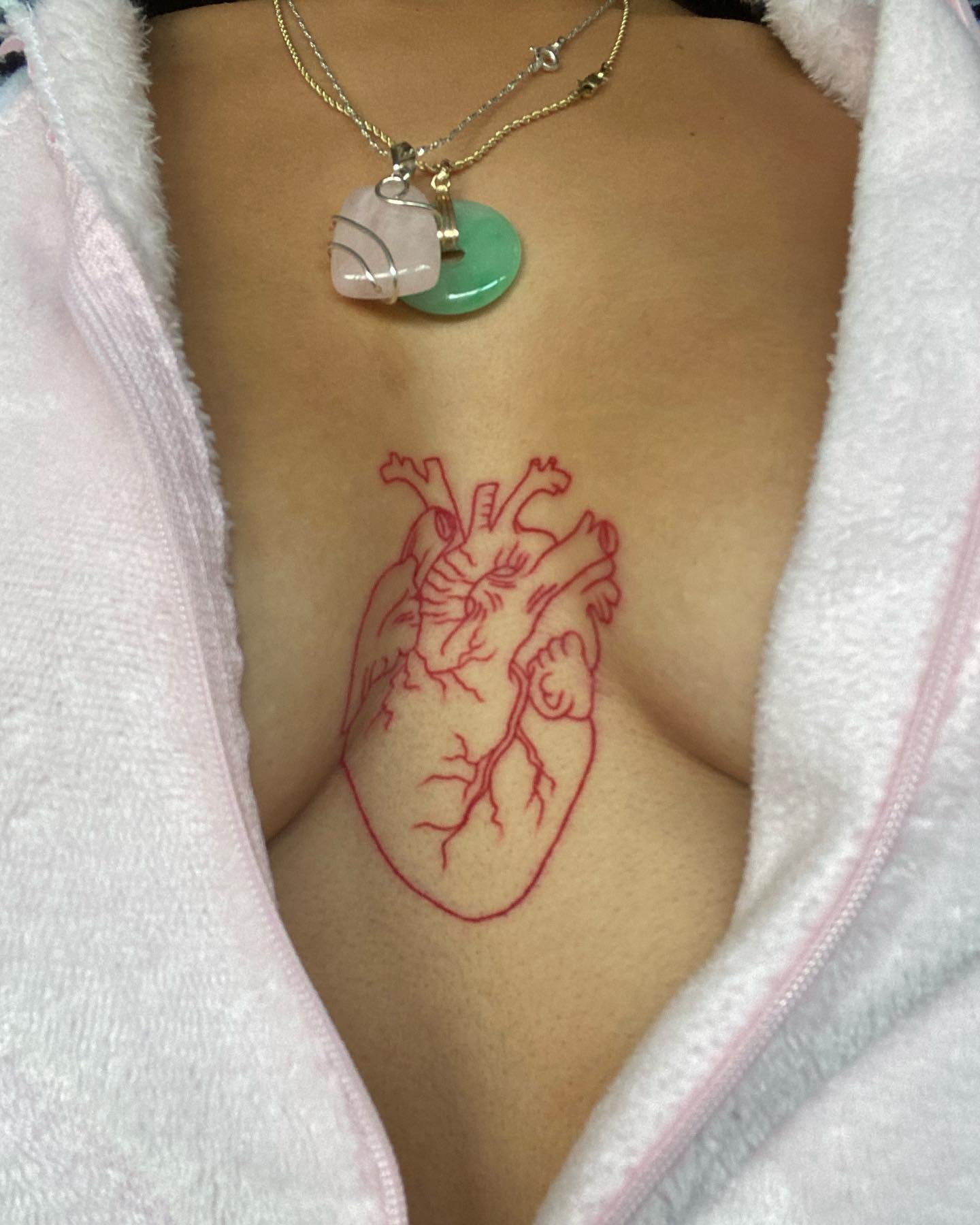 Tatuaje de Corazón Rojo