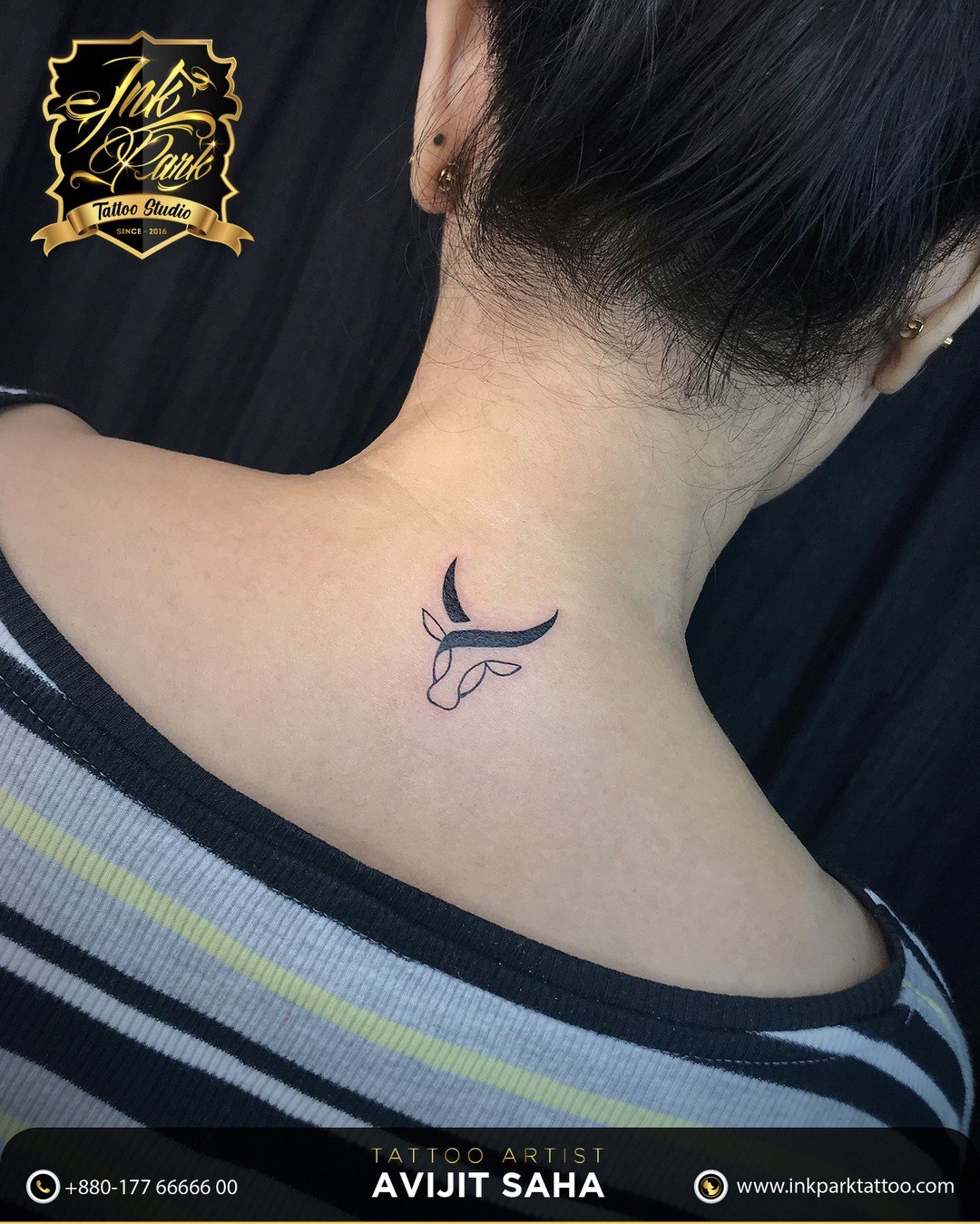 Tatuaje de Taurus en la espalda
