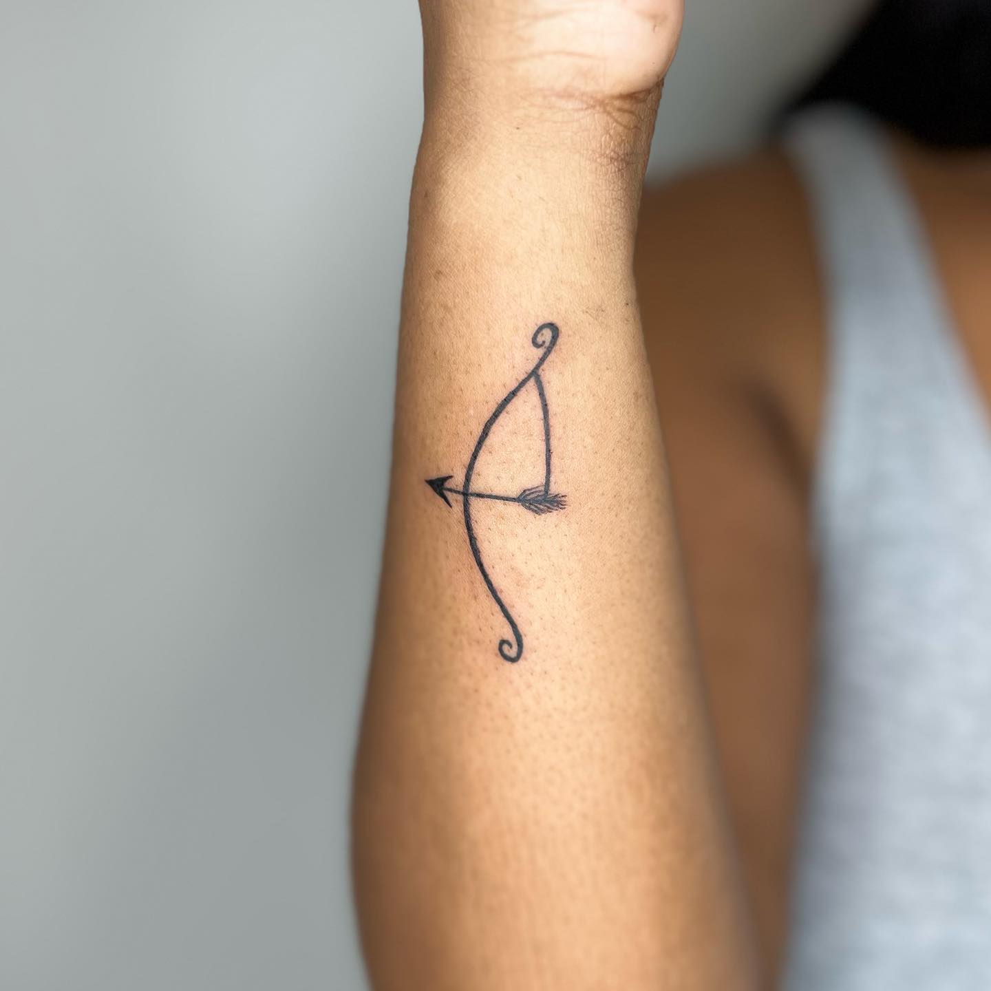 Tatuaje simple de Sagitario