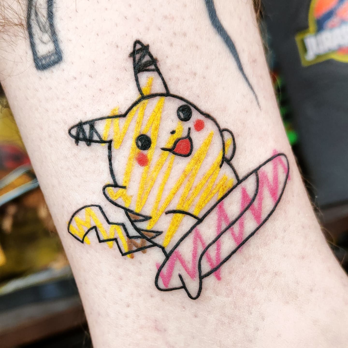 Lindo Tatuaje de Pikachu