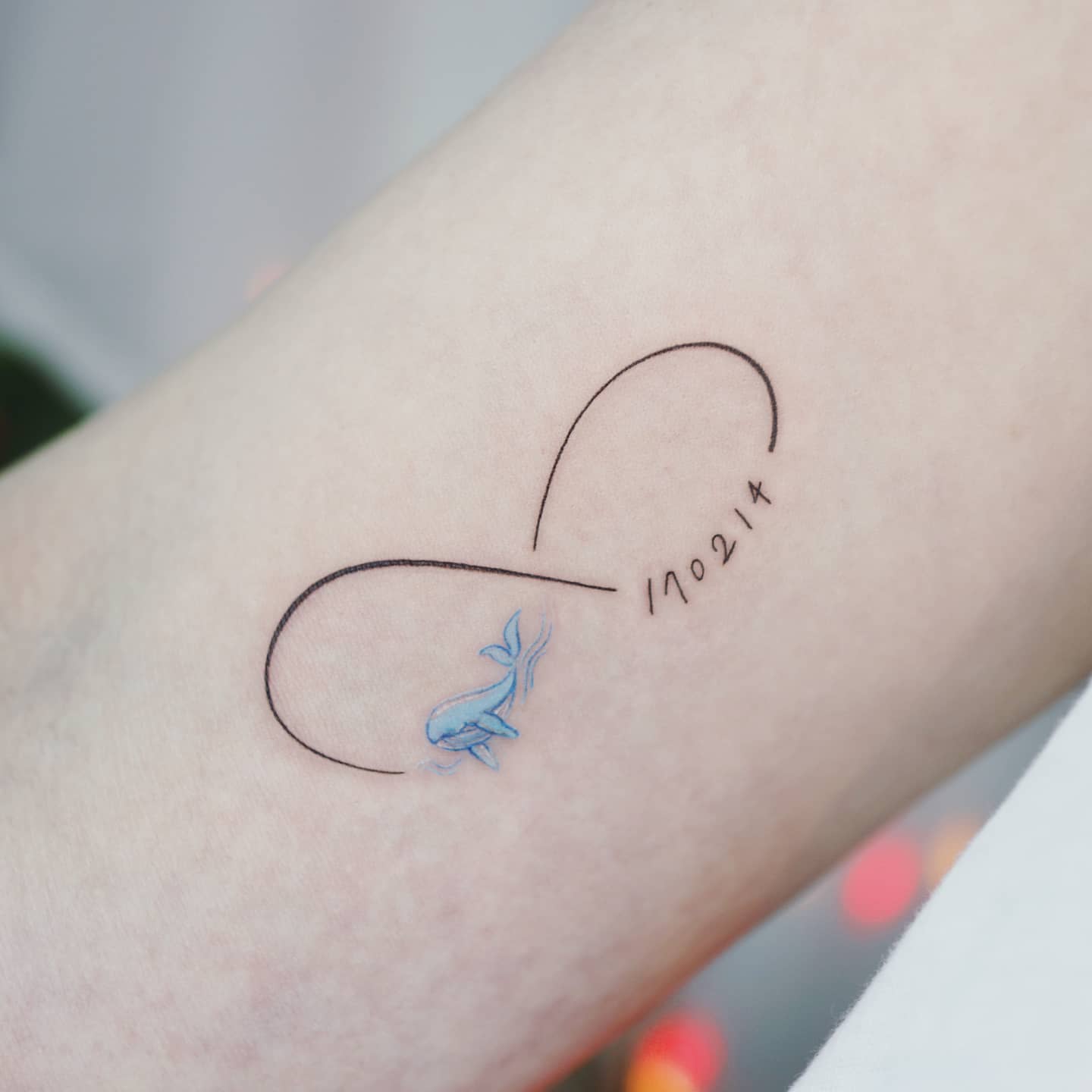 Tatuaje de Infinito Impresión de ballena