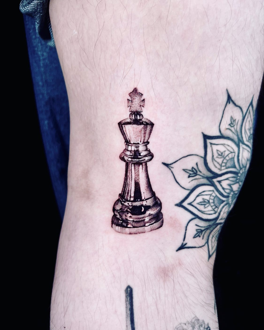 Idea de tatuaje de ajedrez.