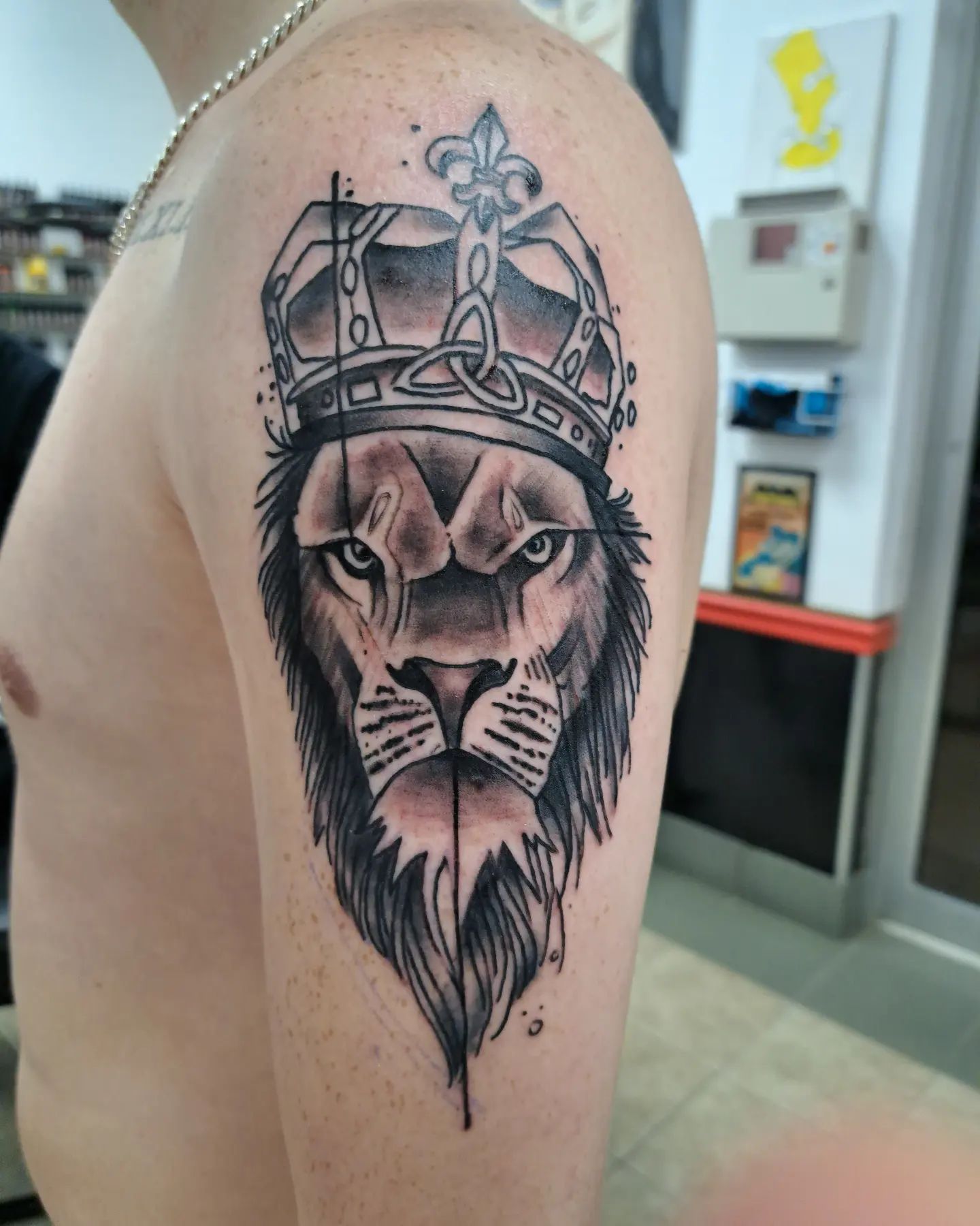 Tatuaje de Brazo de León