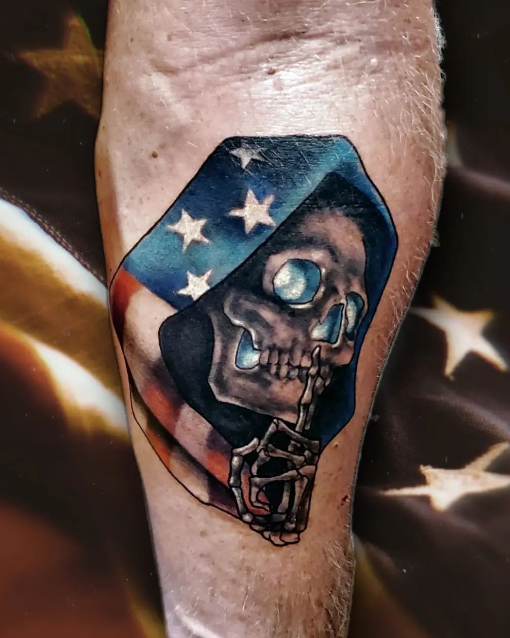 Tatuaje Audaz de la Bandera Americana