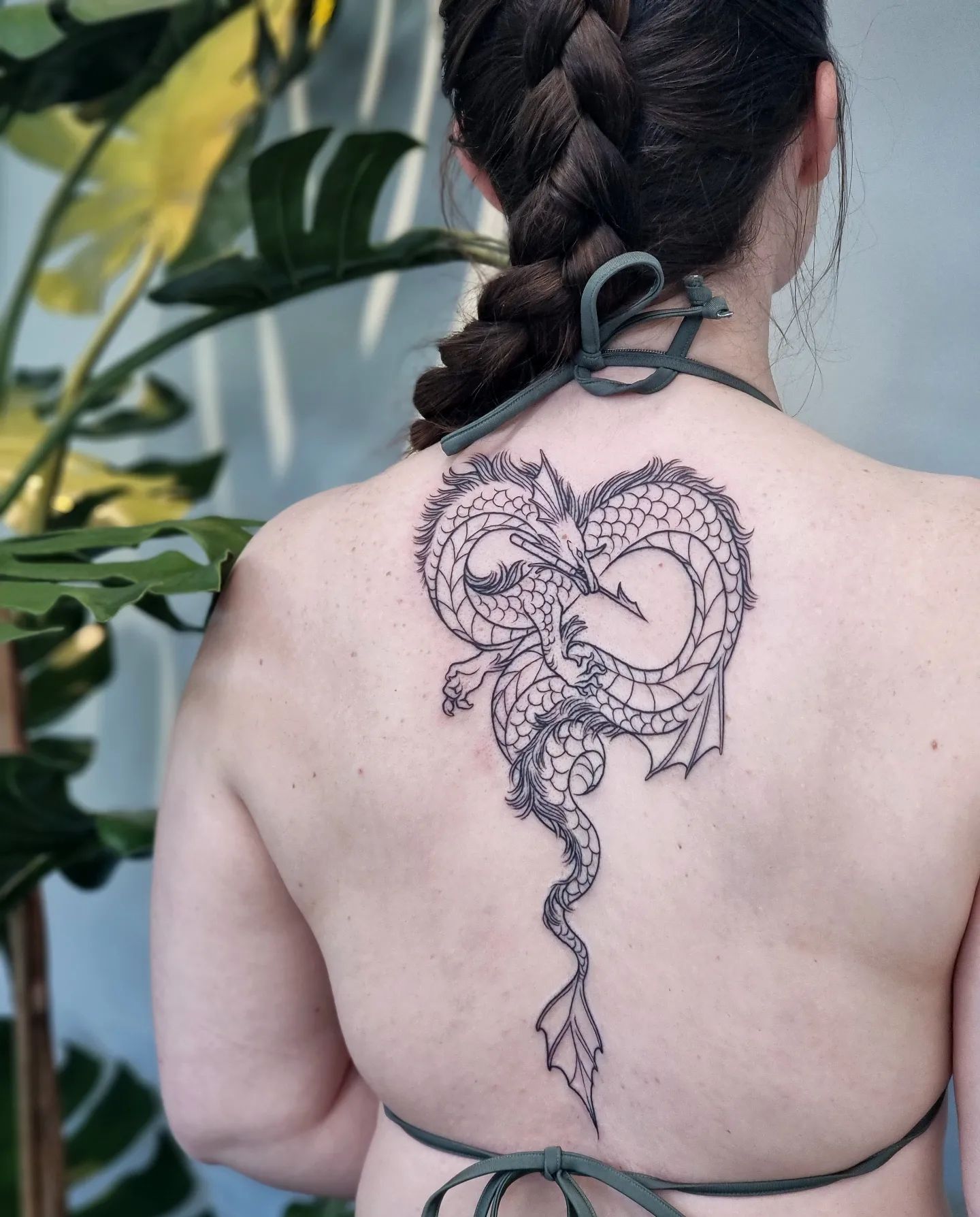 Tatuaje de Dragón en la Espalda