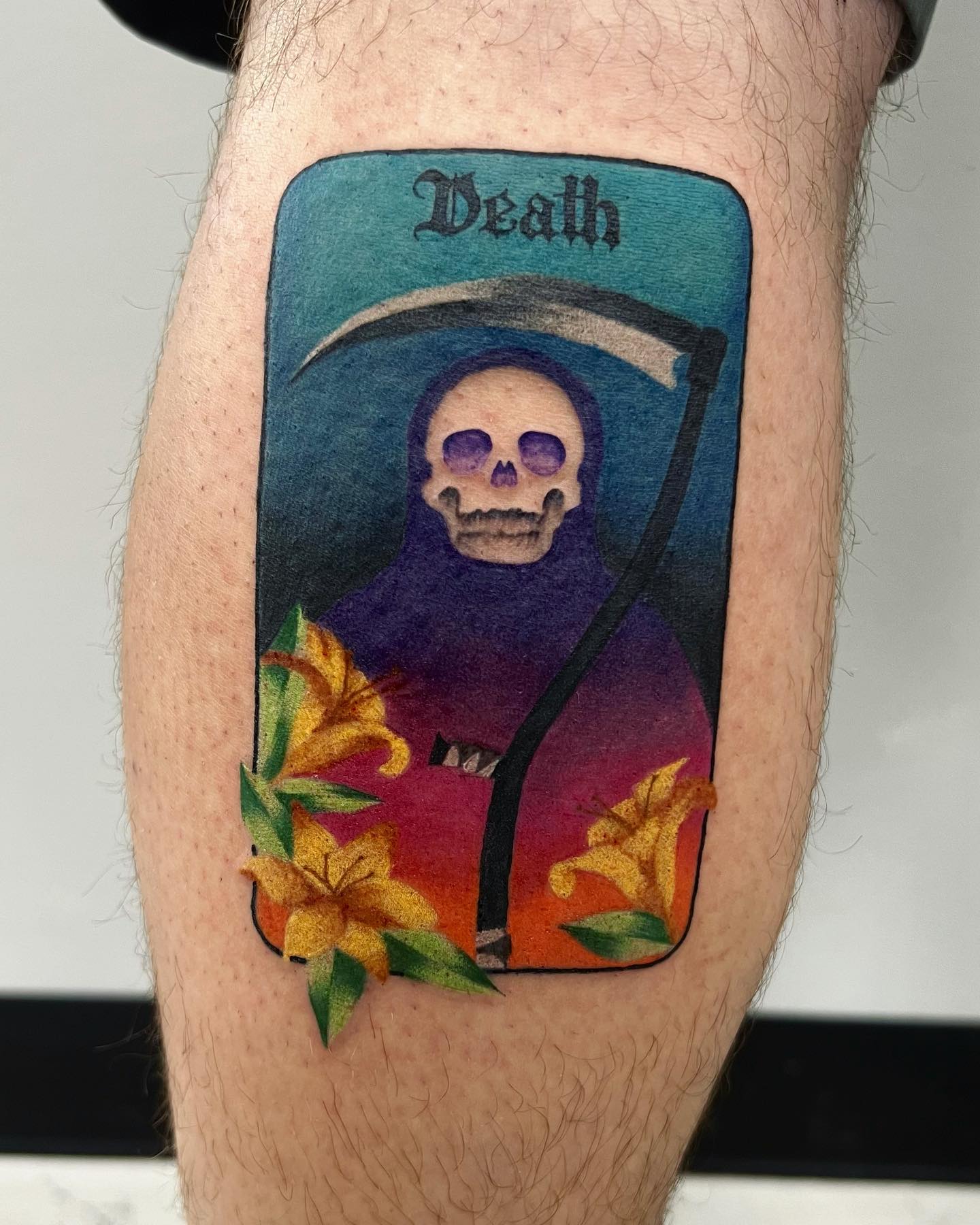 Tatuaje de la Parca inspirado en la muerte