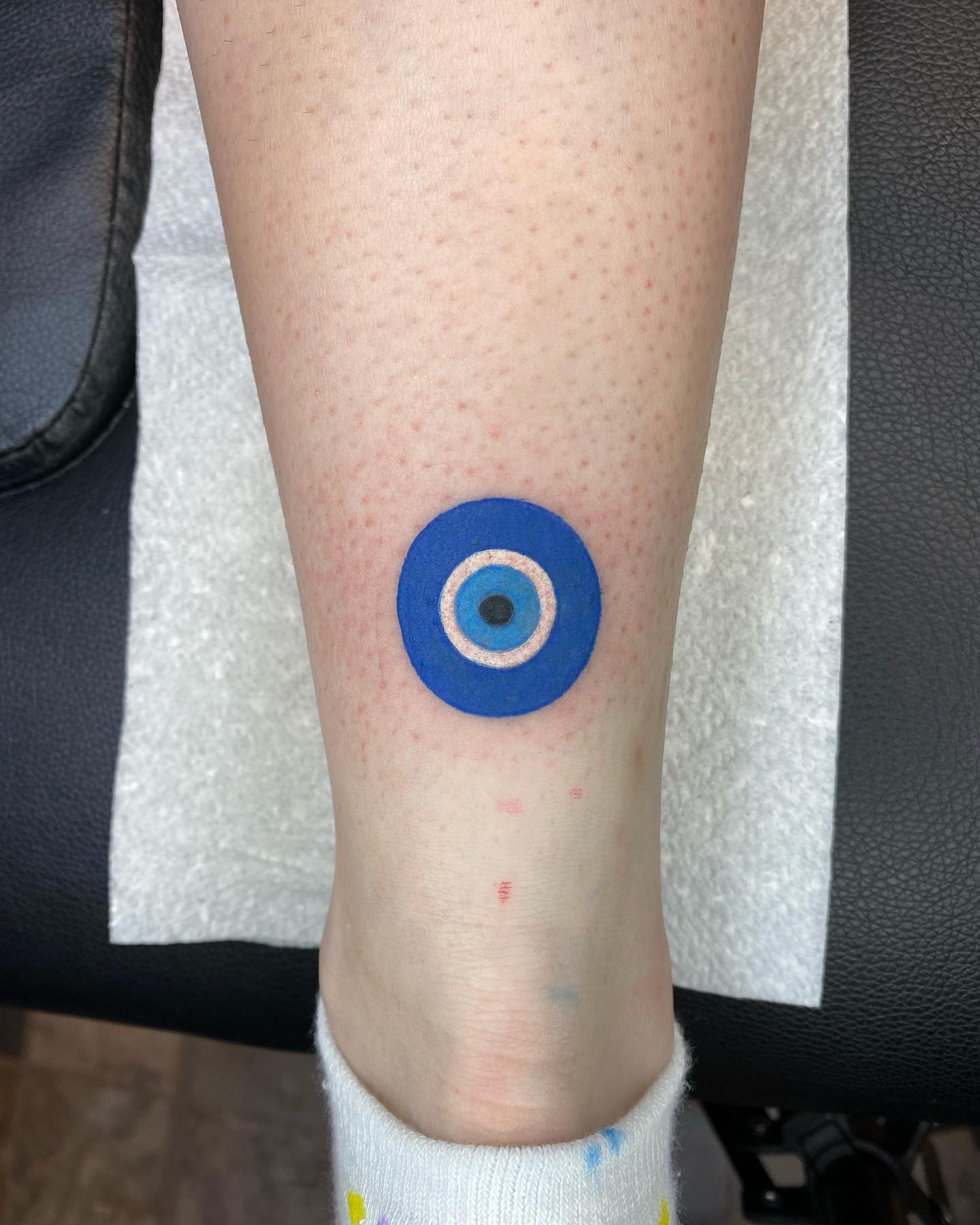 Tatuaje del Ojo Malvado Azul