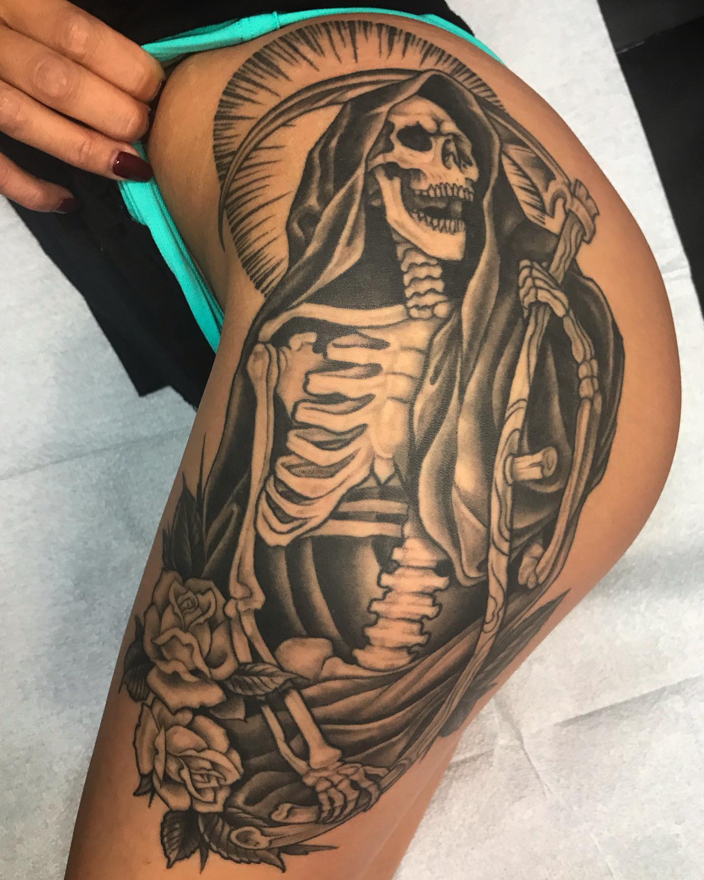 Tatuaje sexy de la Muerte Negra