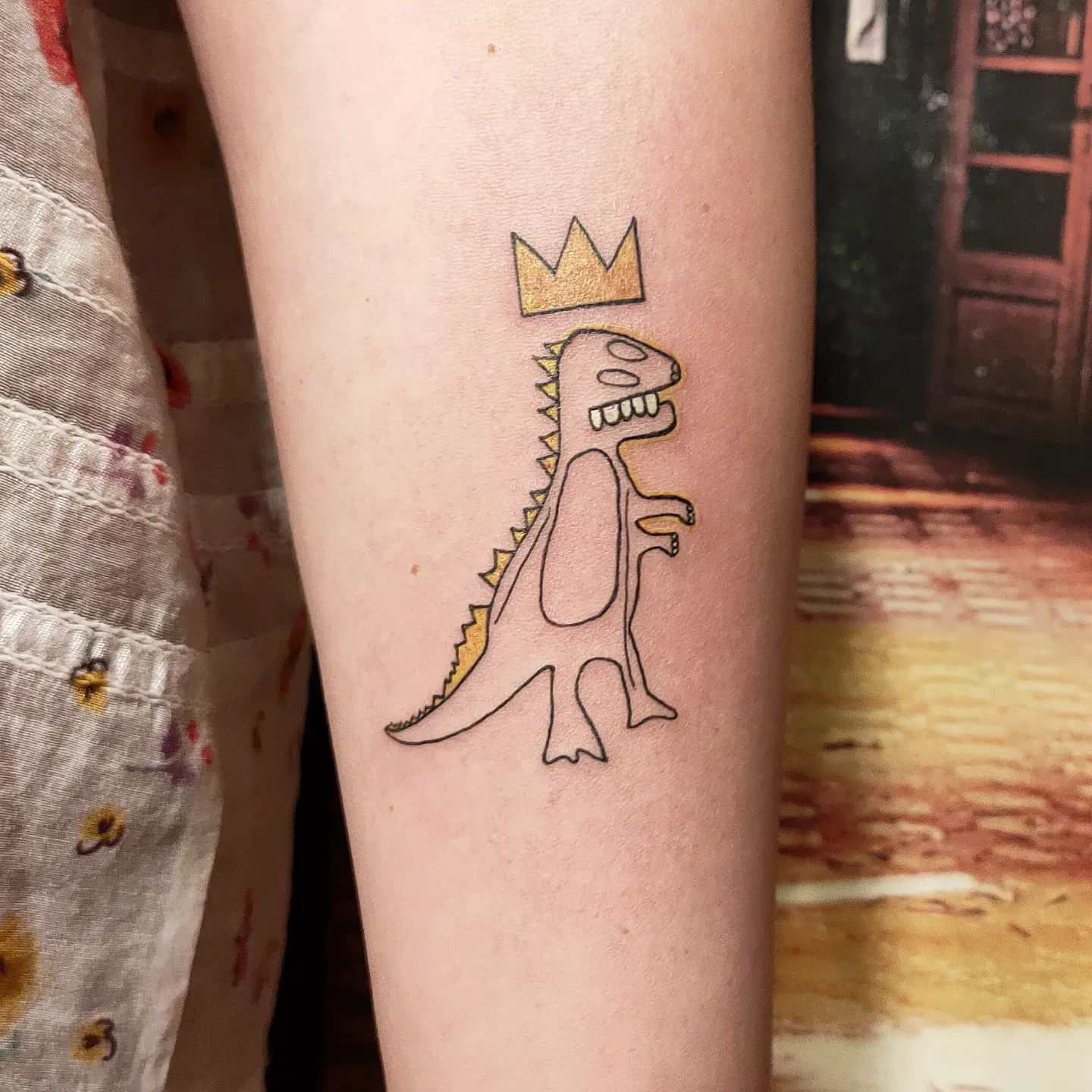 Tatuaje de Corona Funky