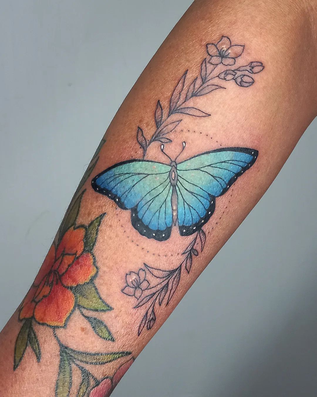 Tatuaje de Mariposa de Agua.