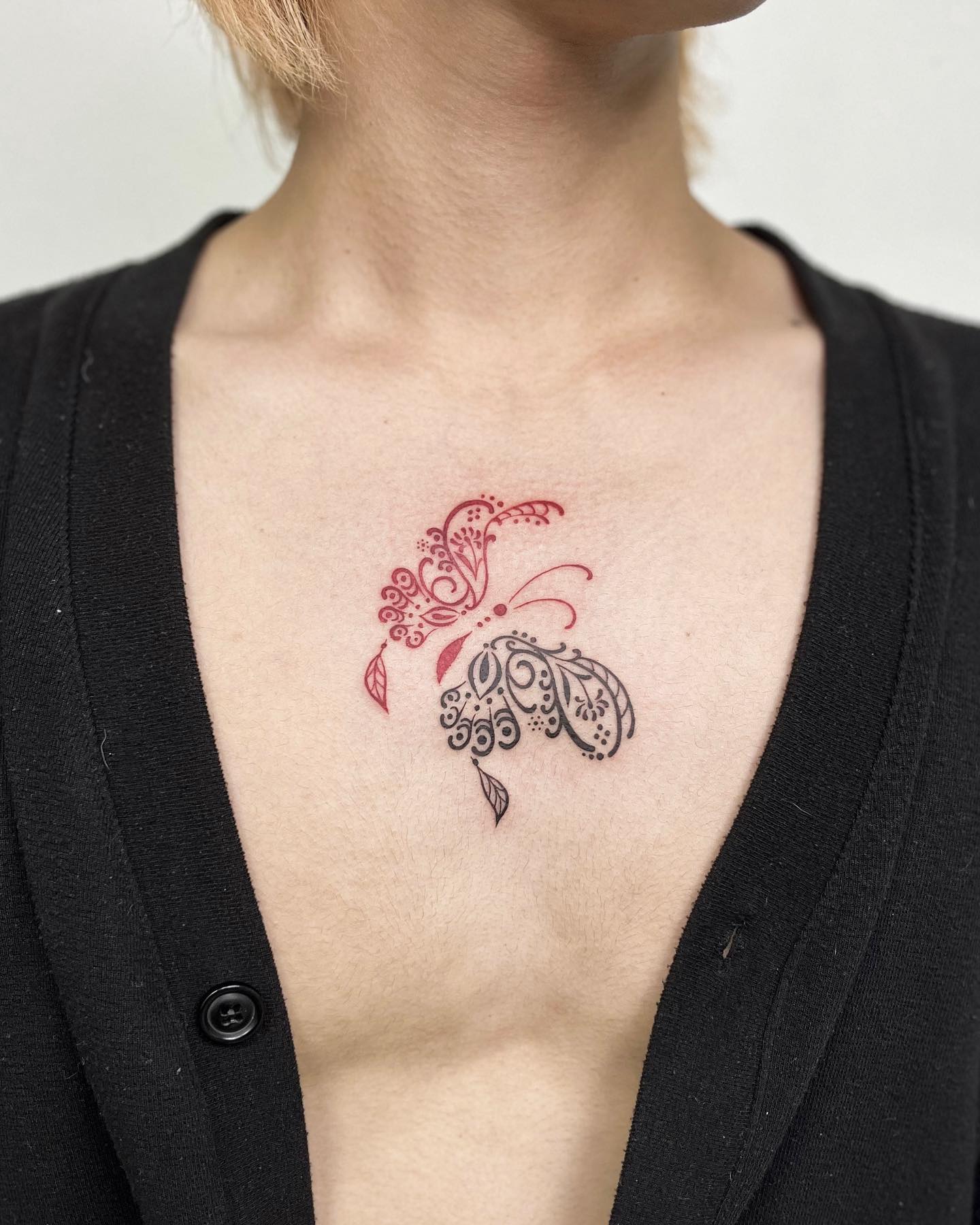 Tatuaje de Mariposa Ornamental