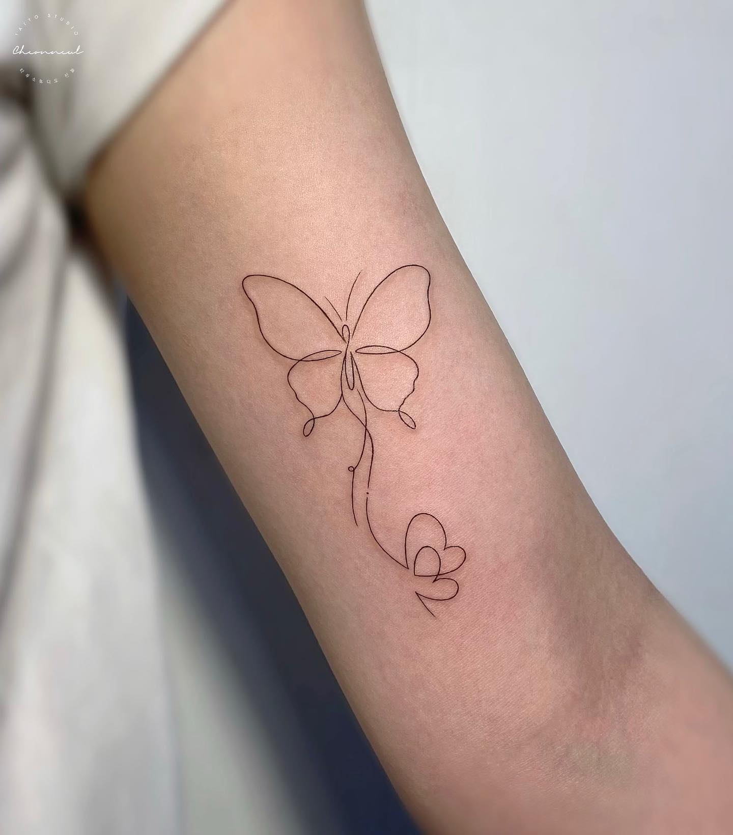 Tatuaje de Mariposa Simple