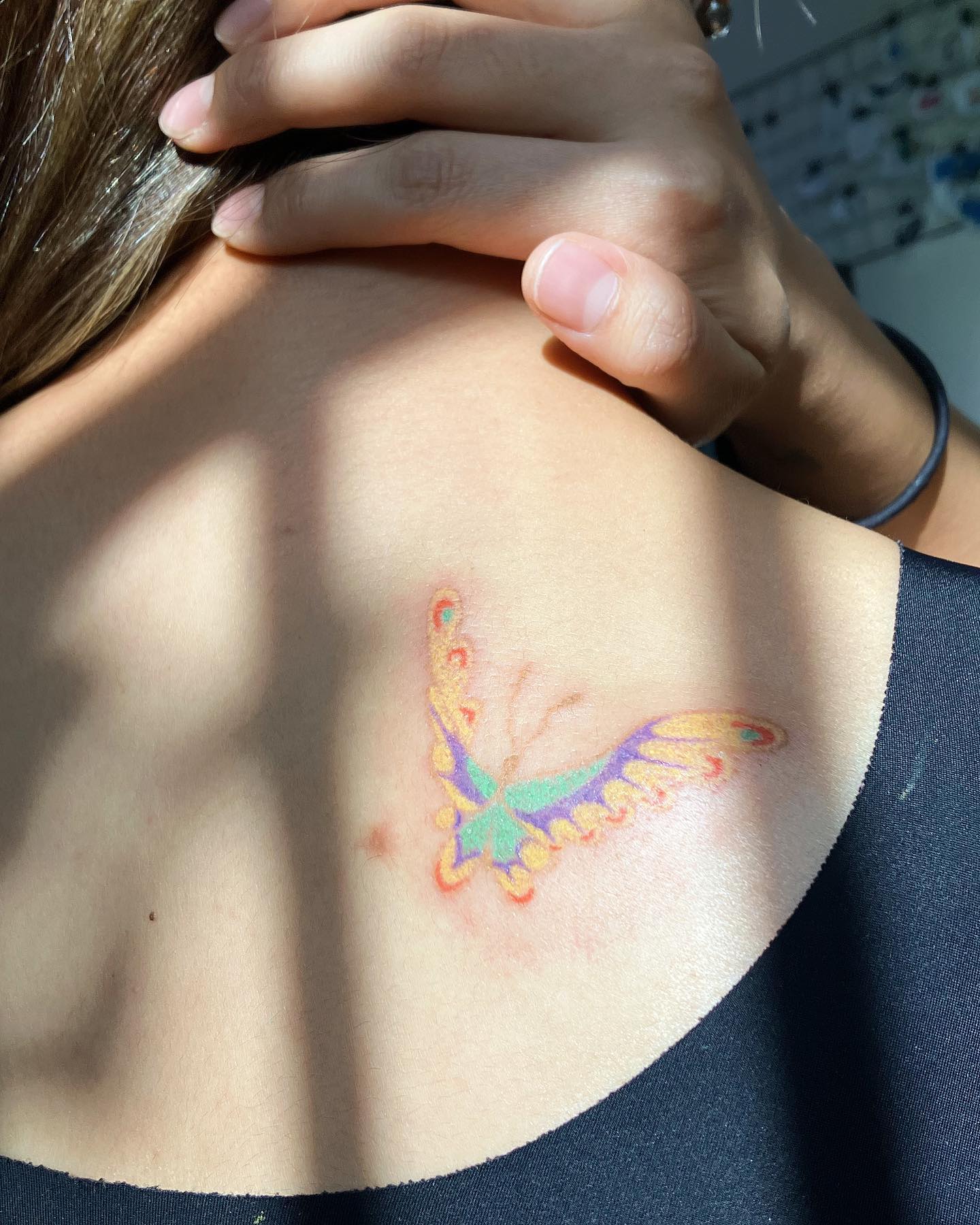 Tatuaje de mariposa suave