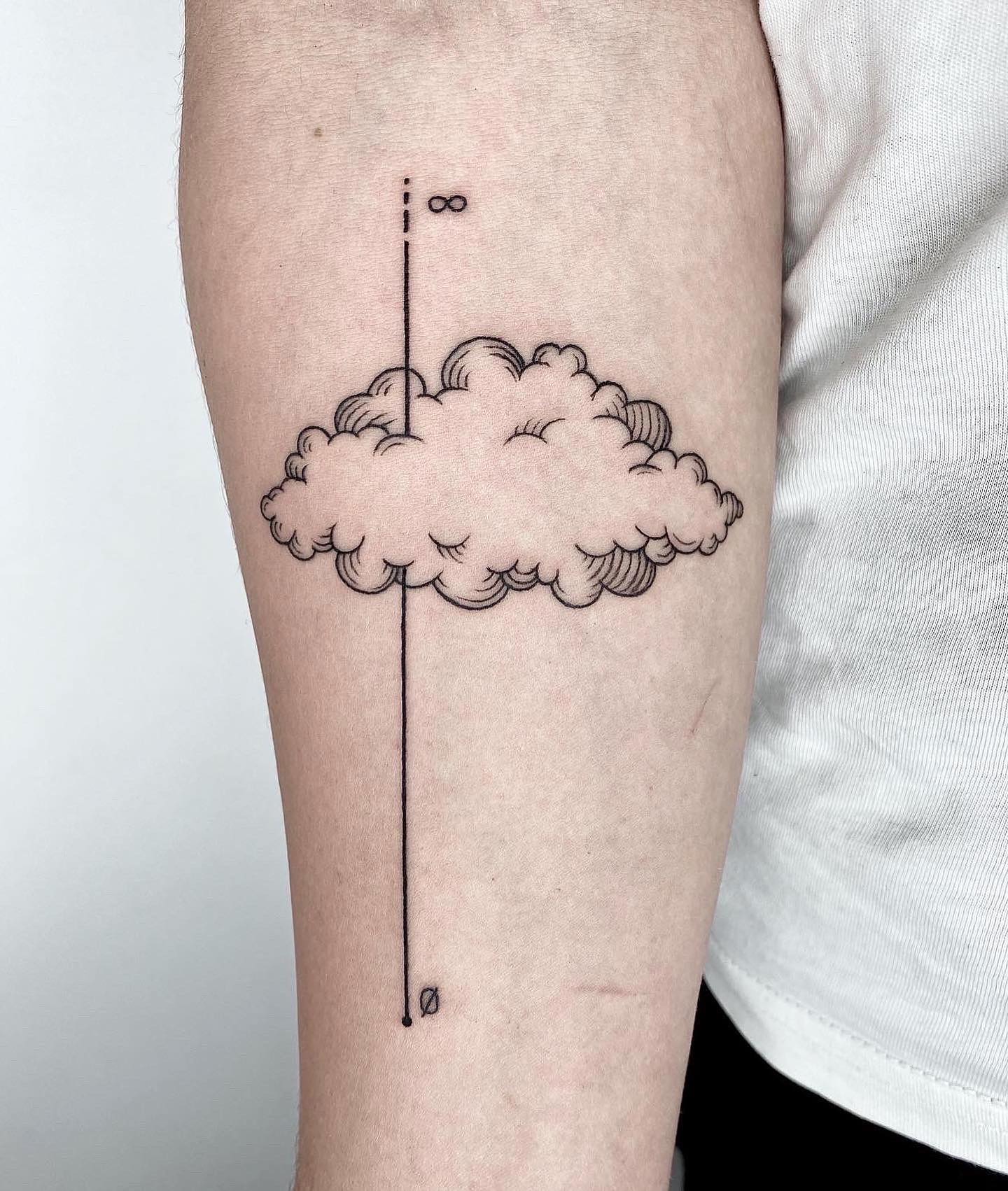 Tatuaje de Nube de Tinta Negra