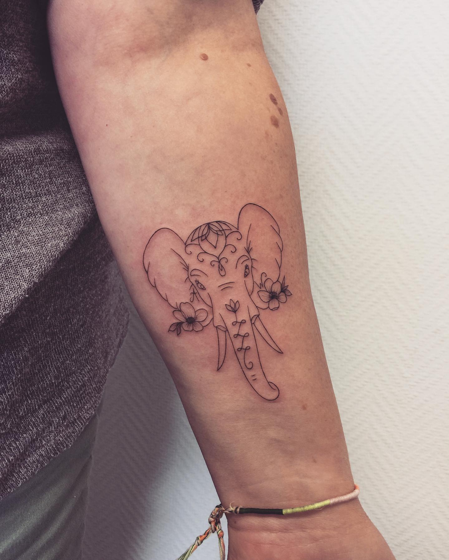 Tatuaje de elefante para mujeres